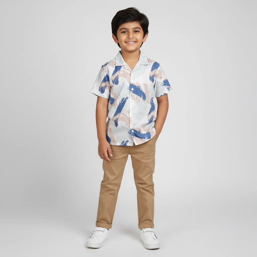 Boys Printed Retreat Shirt