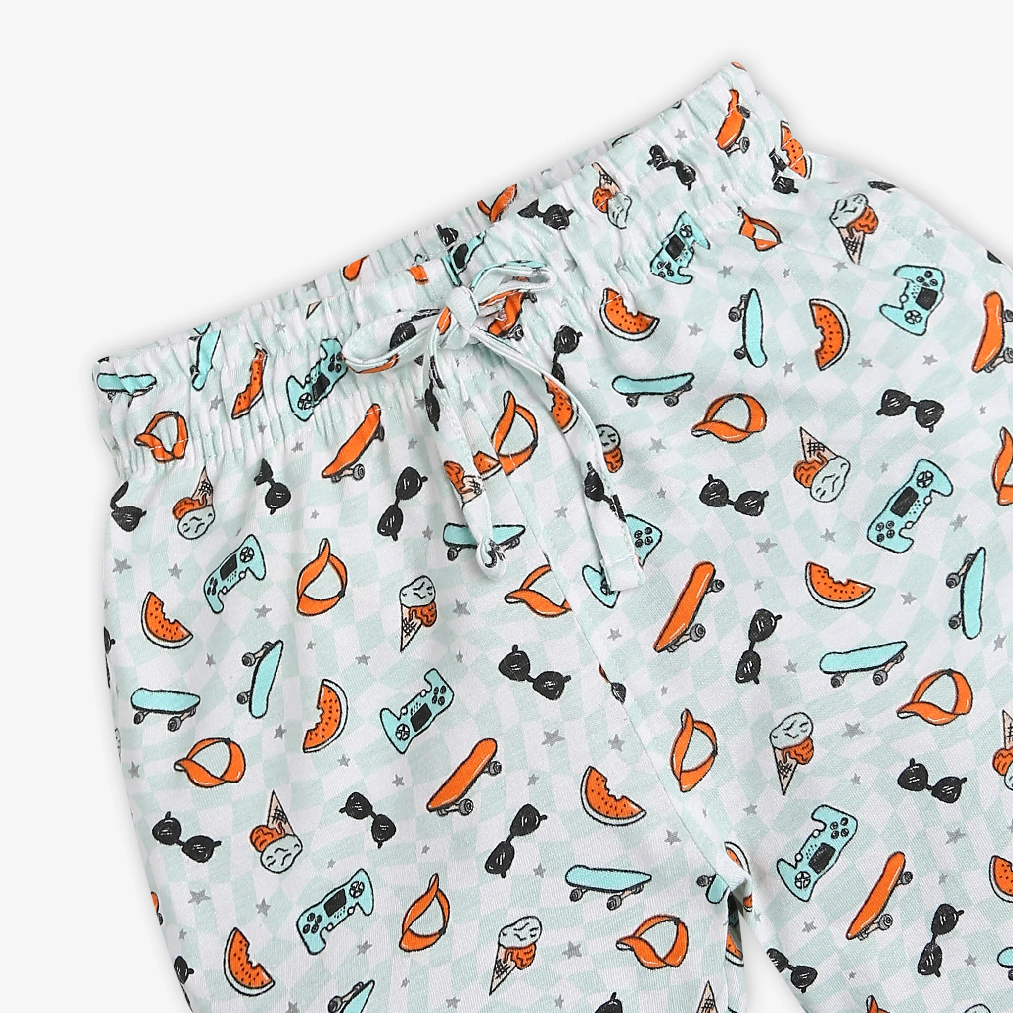 Boys Crew Neck All Over Print T-Shirt & Shorts Sets - Image 6
