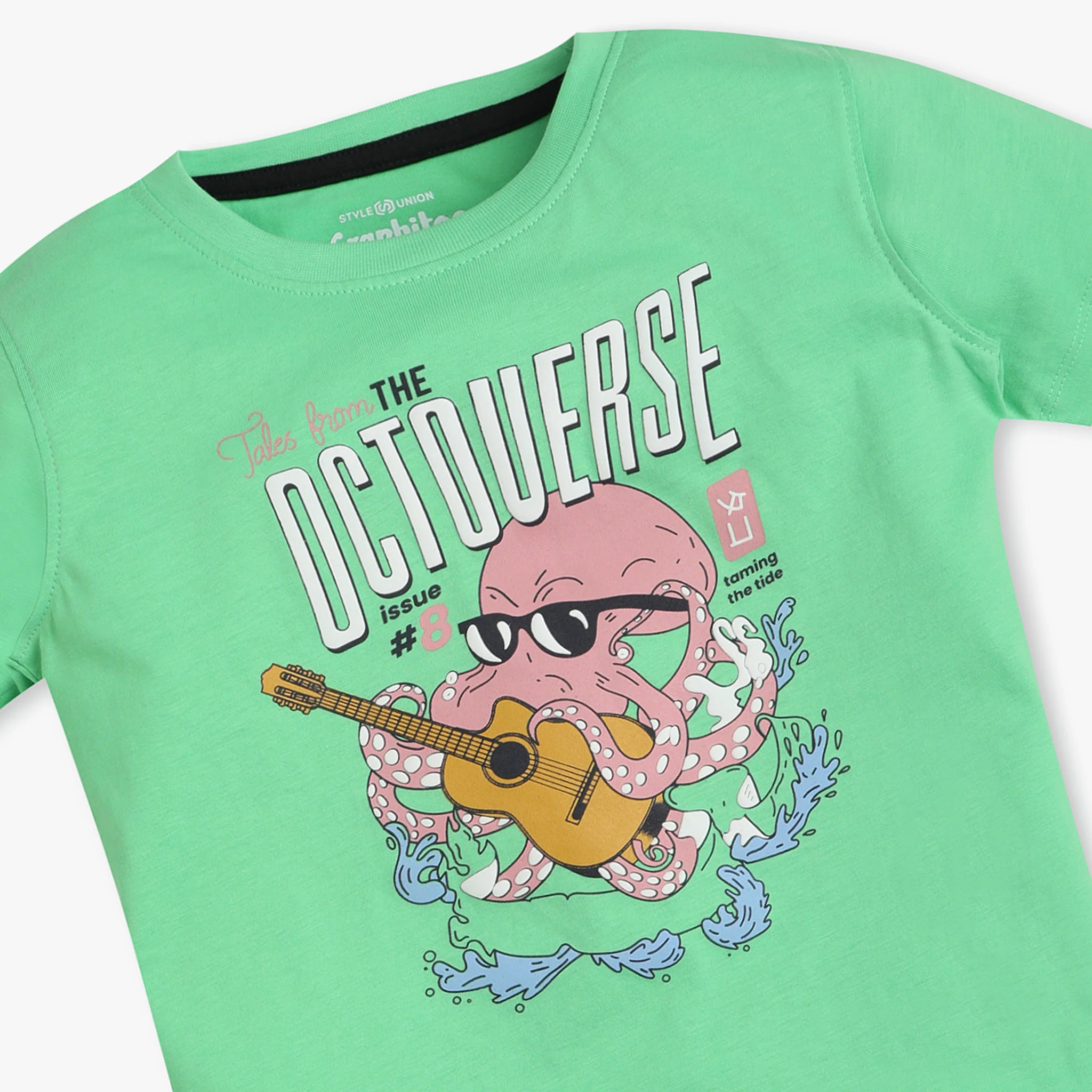 Boys Graphic Crew Neck T-Shirt - Image 3