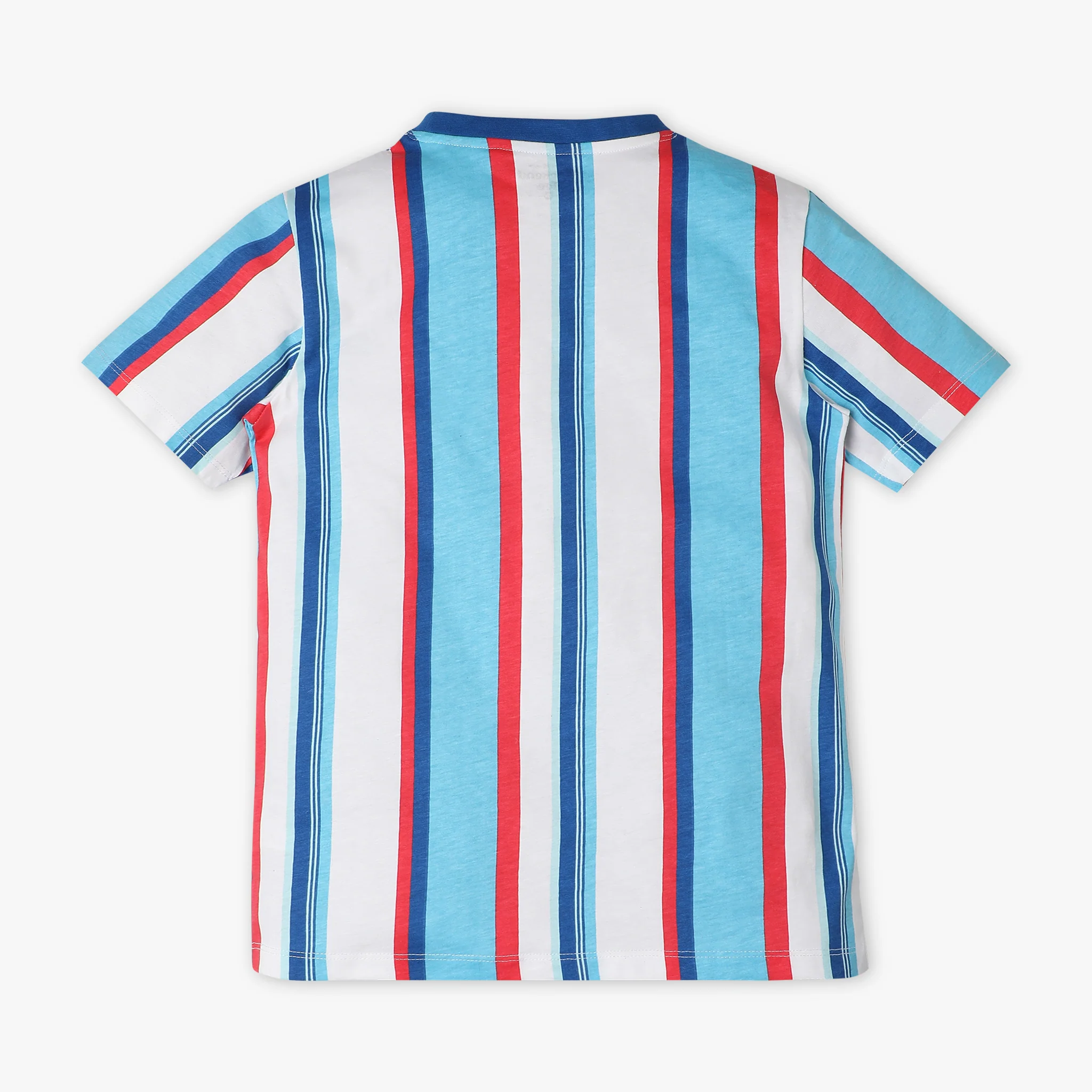 Boys Striped Crew Neck Weekend T-Shirt - Image 2