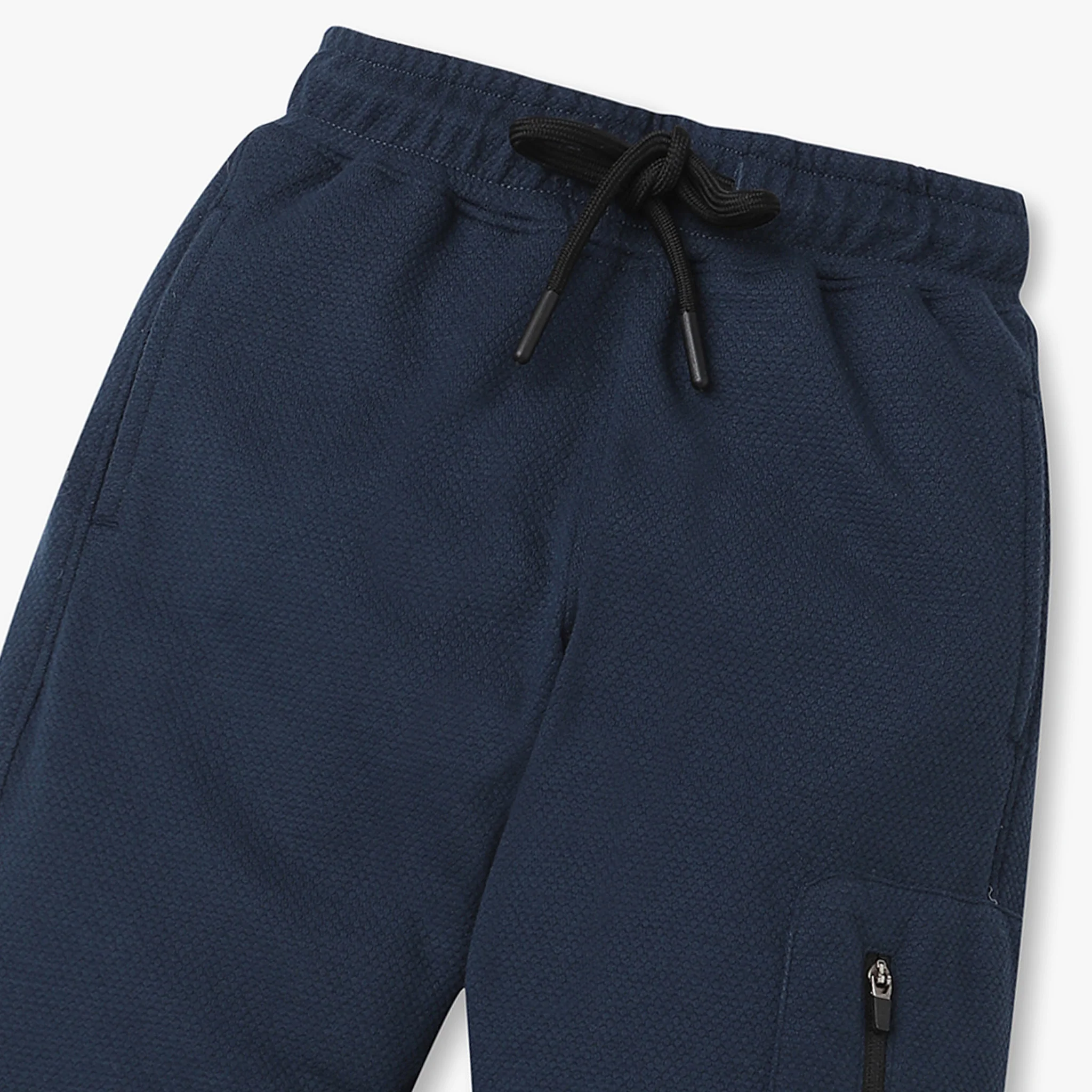 Boys Regular Fit Cut And Sew Mid Rise Joggers - Image 3