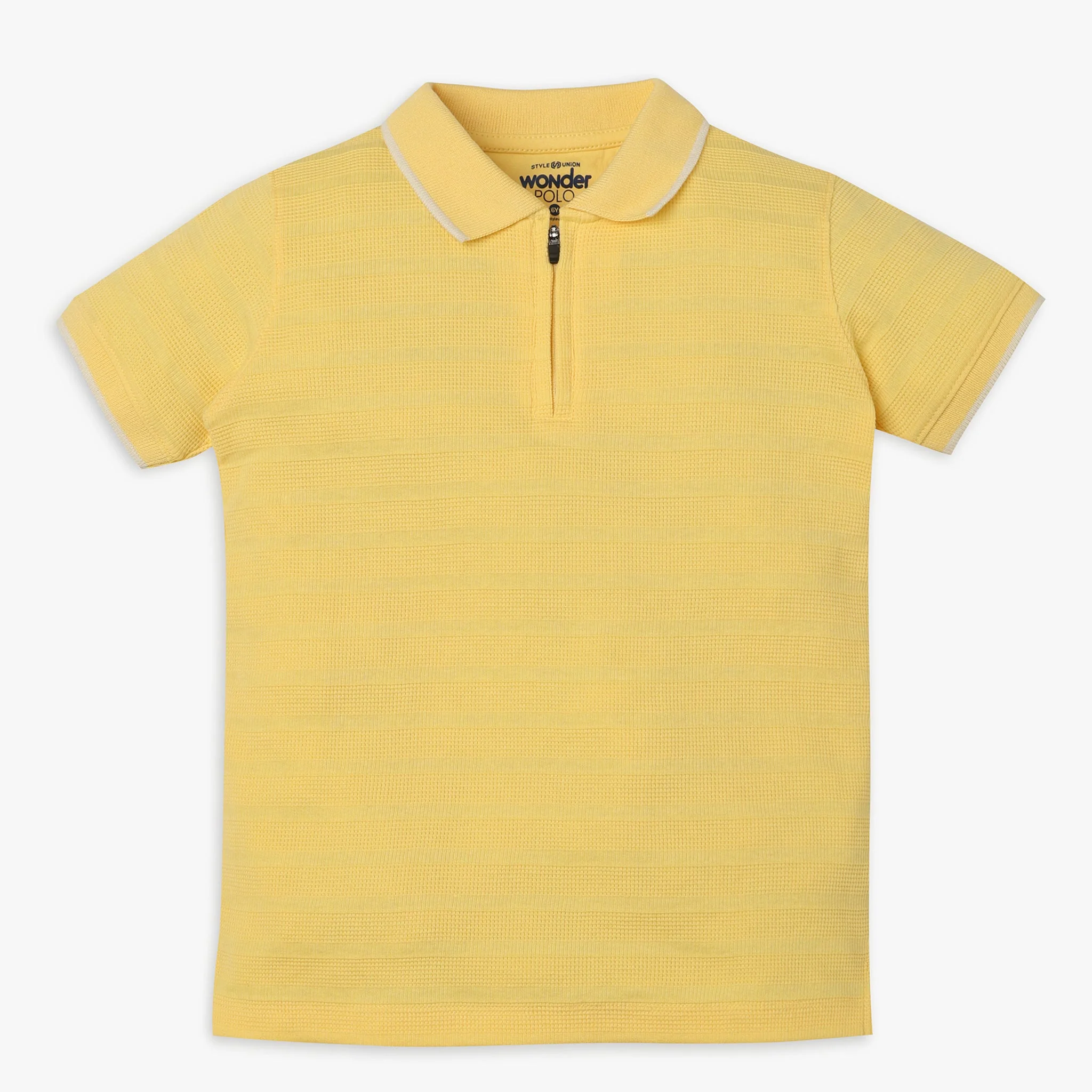 Boys Regular Fit Cut And Sew Polo T-Shirt - Image 10