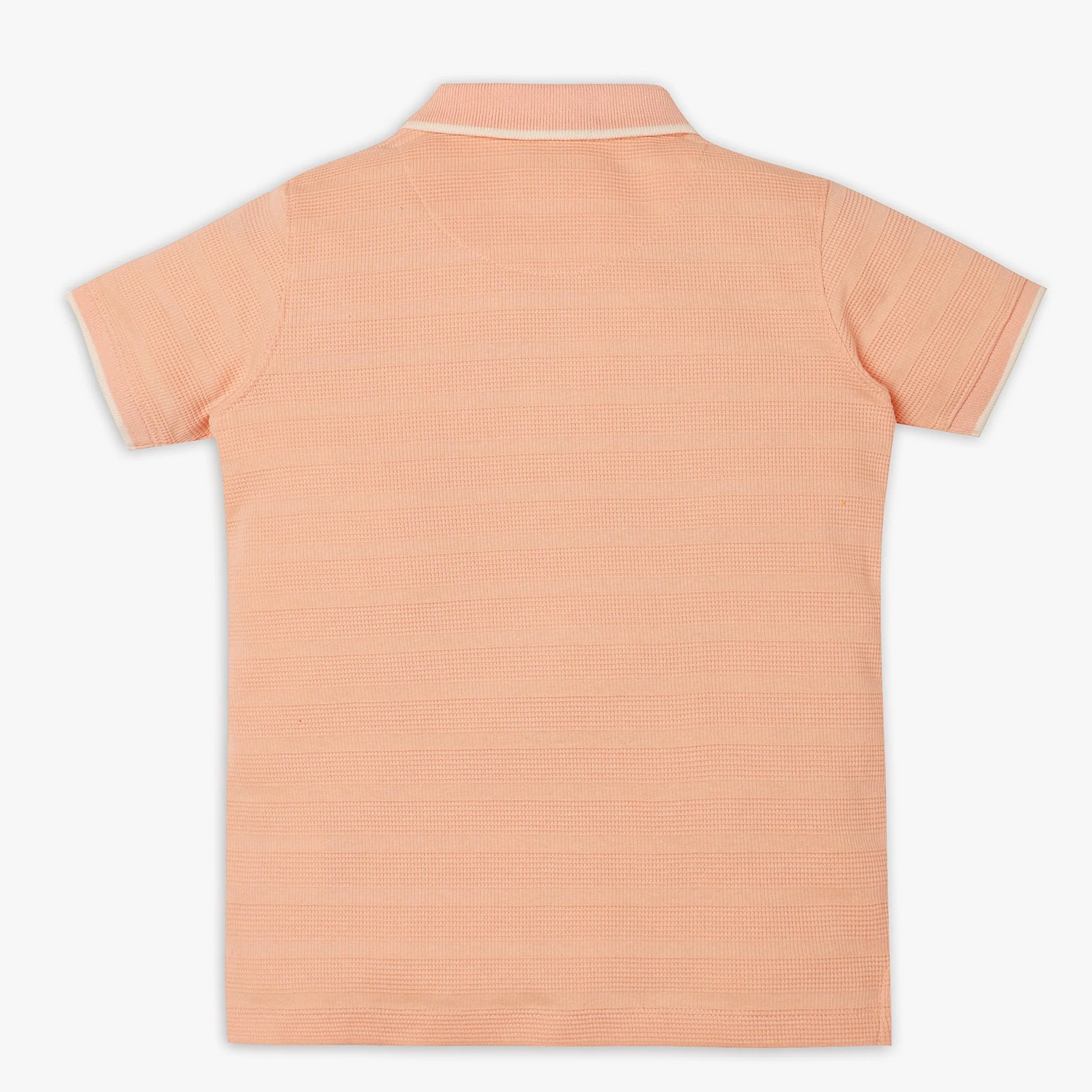 Boys Regular Fit Cut And Sew Polo T-Shirt - Image 8