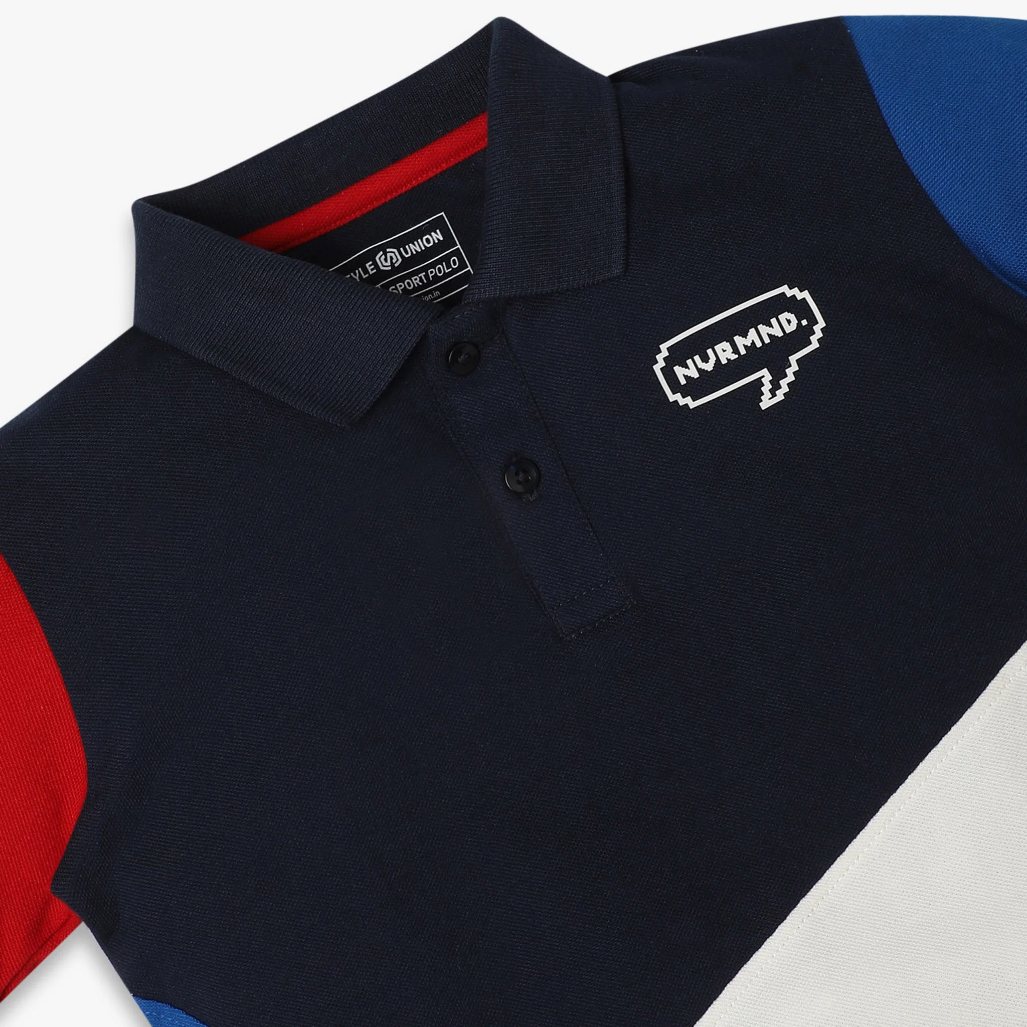 Boys Regular Fit Cut And Sew T-Shirt - Image 3