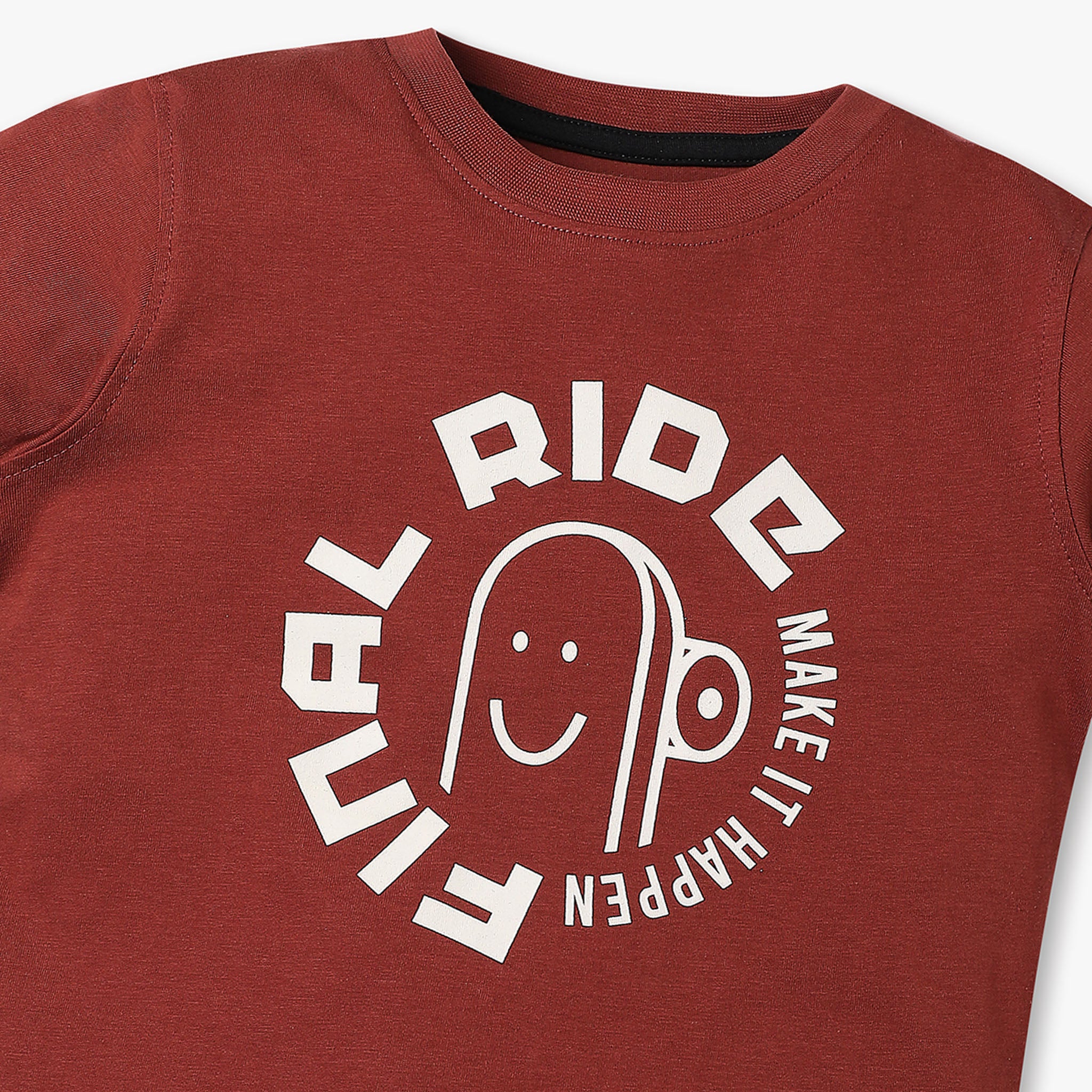 Boys Graphic Crew Neck Half Sleeve T-Shirt - Image 3