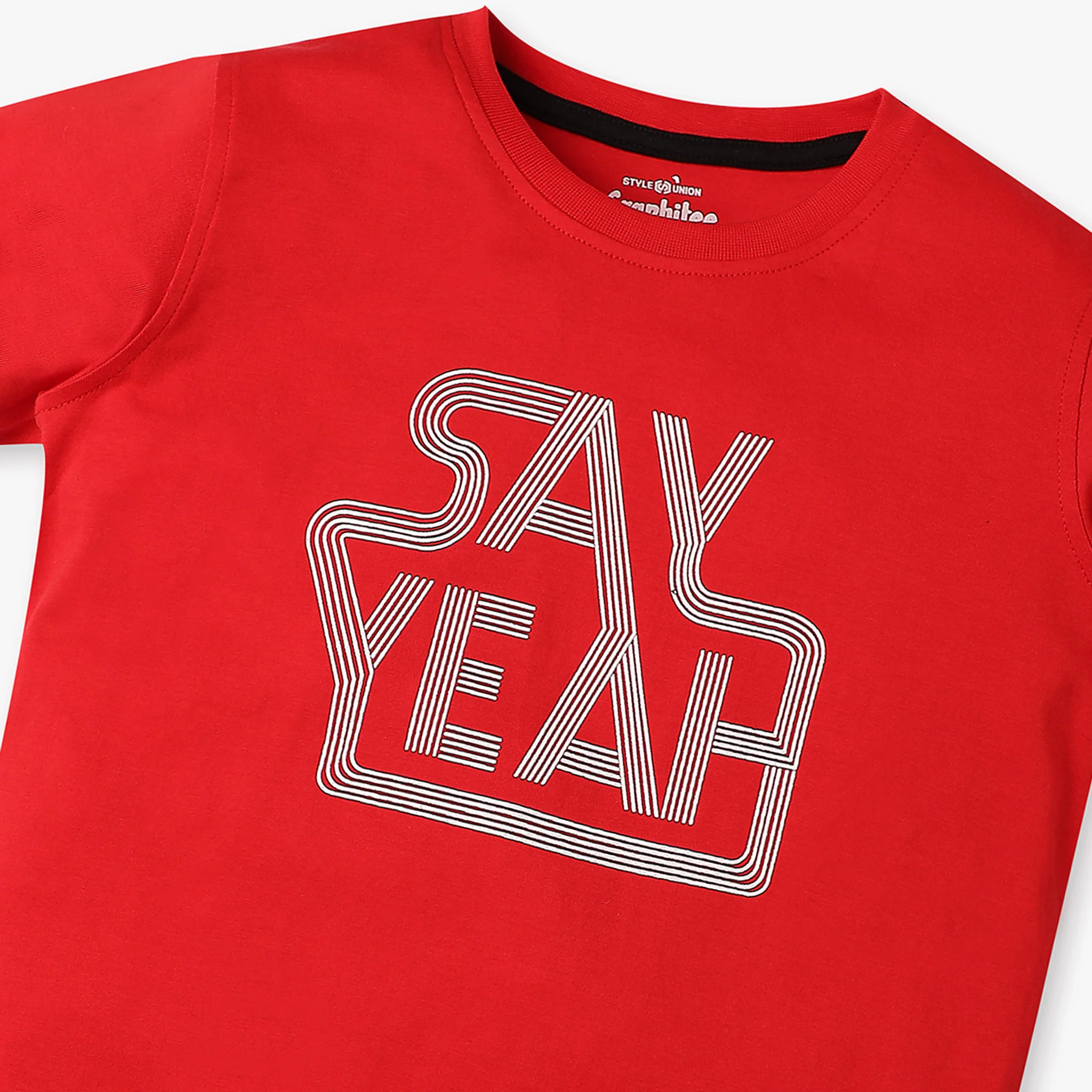 Boys Graphic Crew Neck Half Sleeve T-Shirt - Image 3