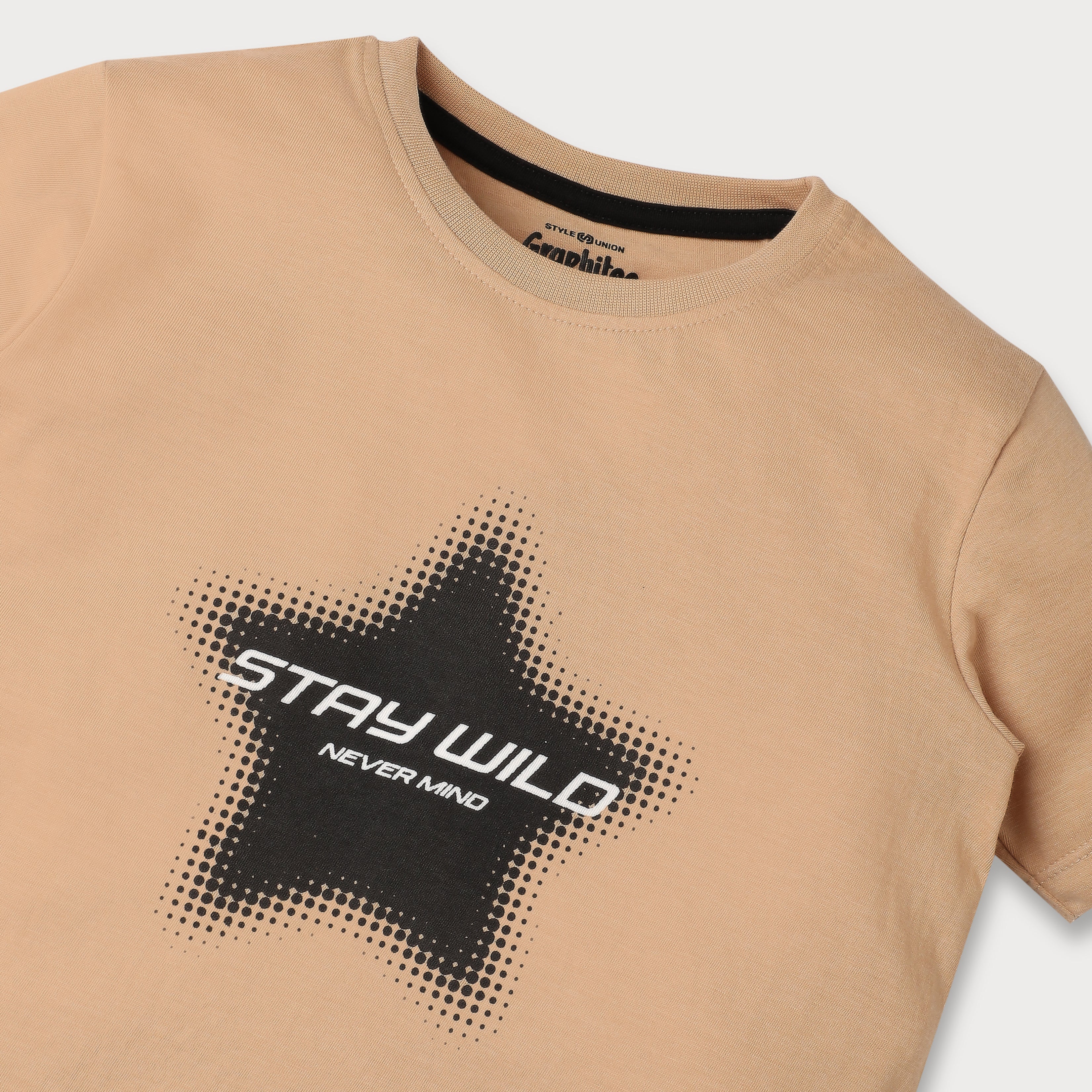 Boys Graphic Crew Neck Half Sleeve T-Shirt - Image 3