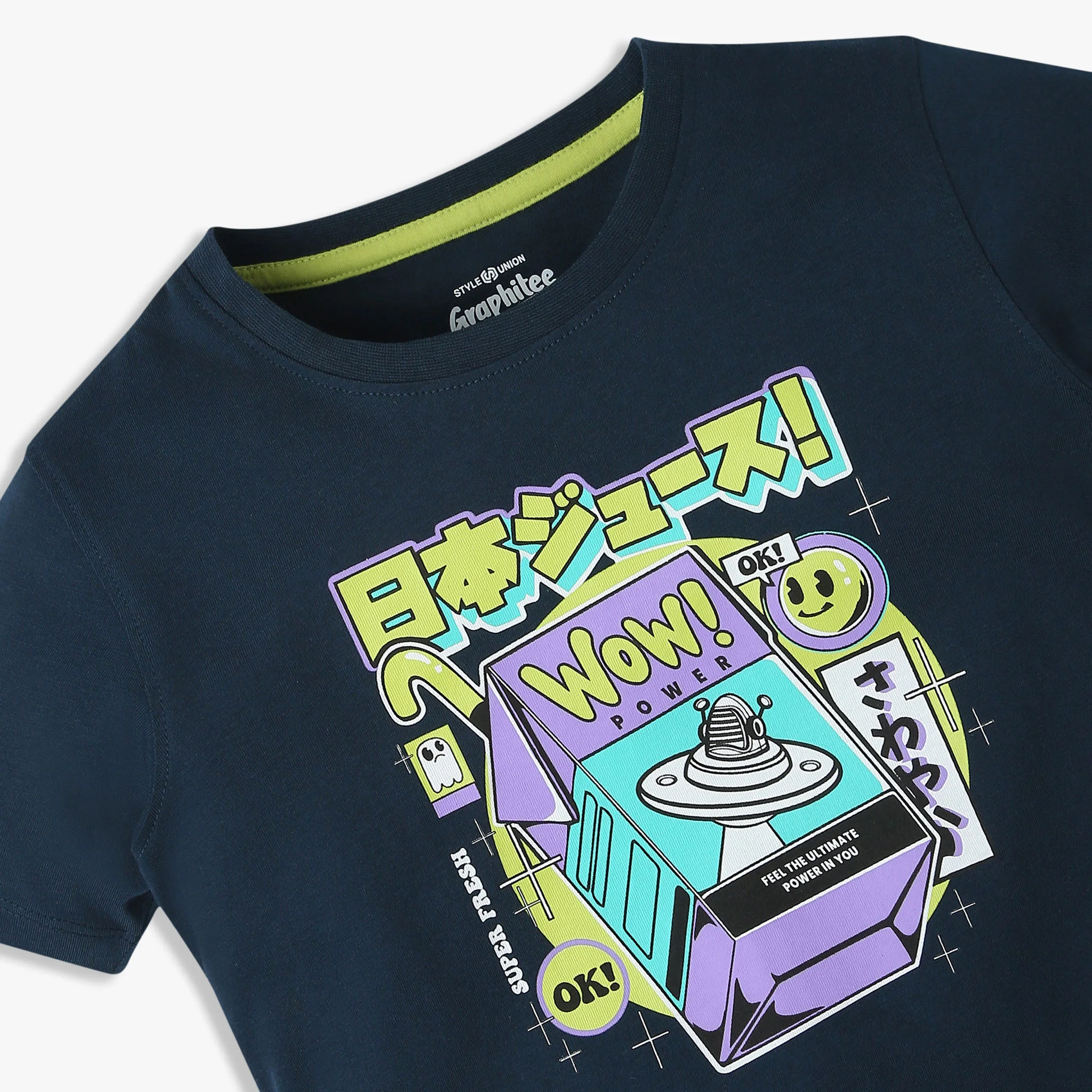 Boys Graphic Crew Neck Half Sleeve T-Shirt - Image 3