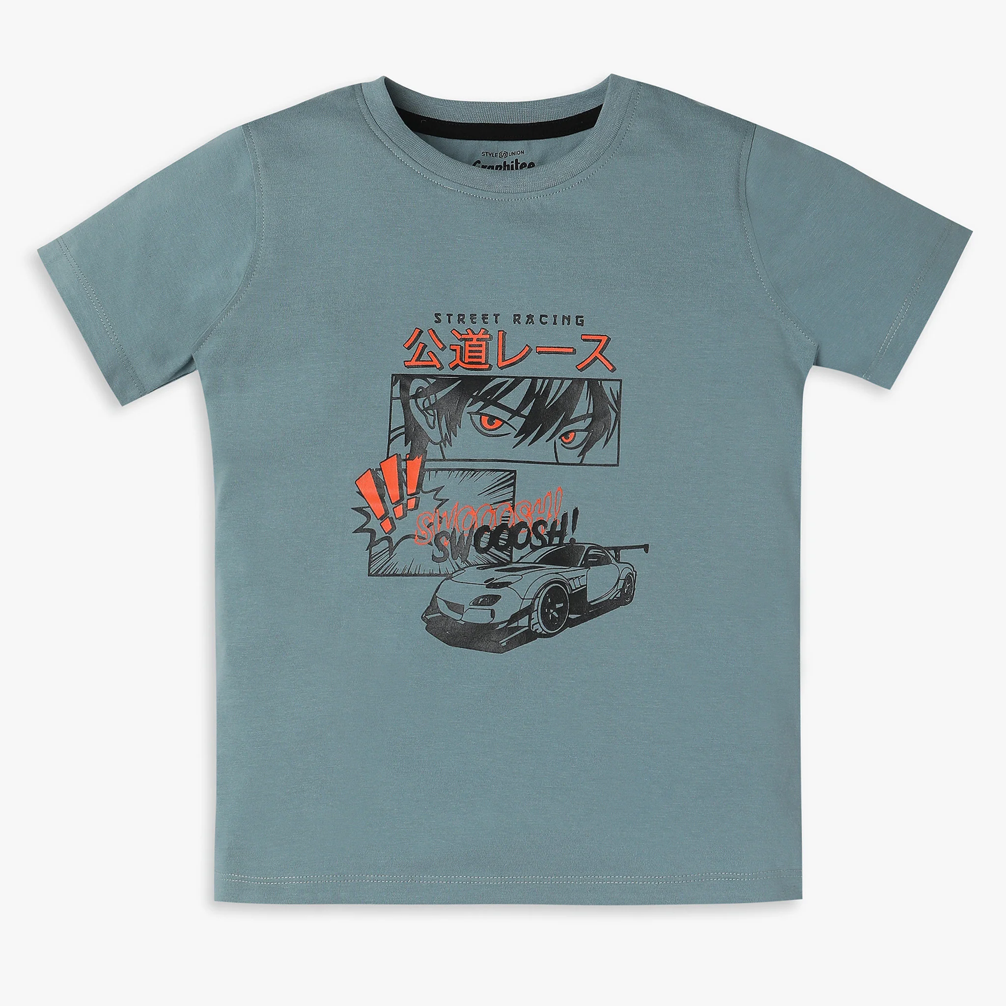 Boys Regular Fit Graphic T-Shirt