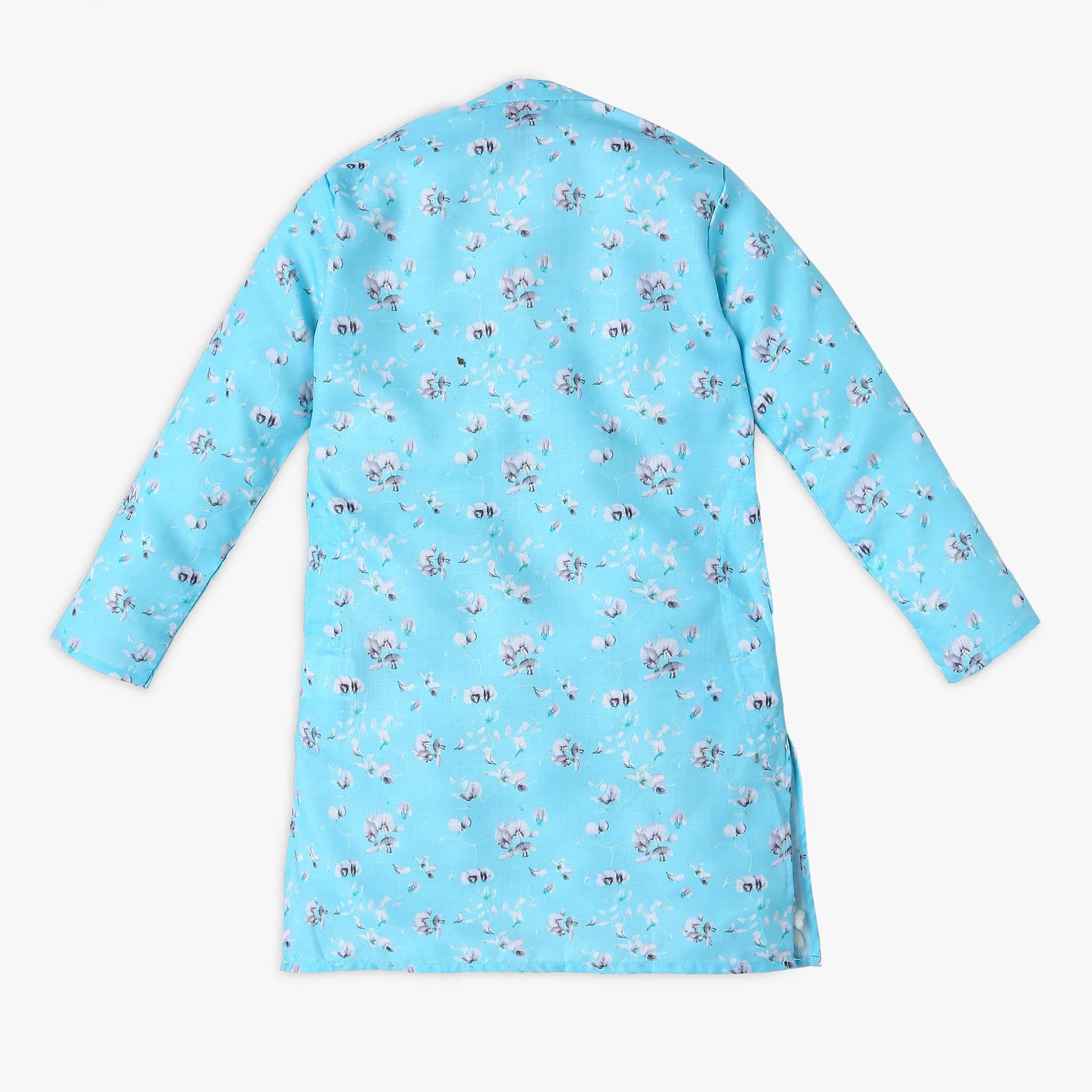 Boy's Regular Fit Printed Kurta With Pant Set - Image 3