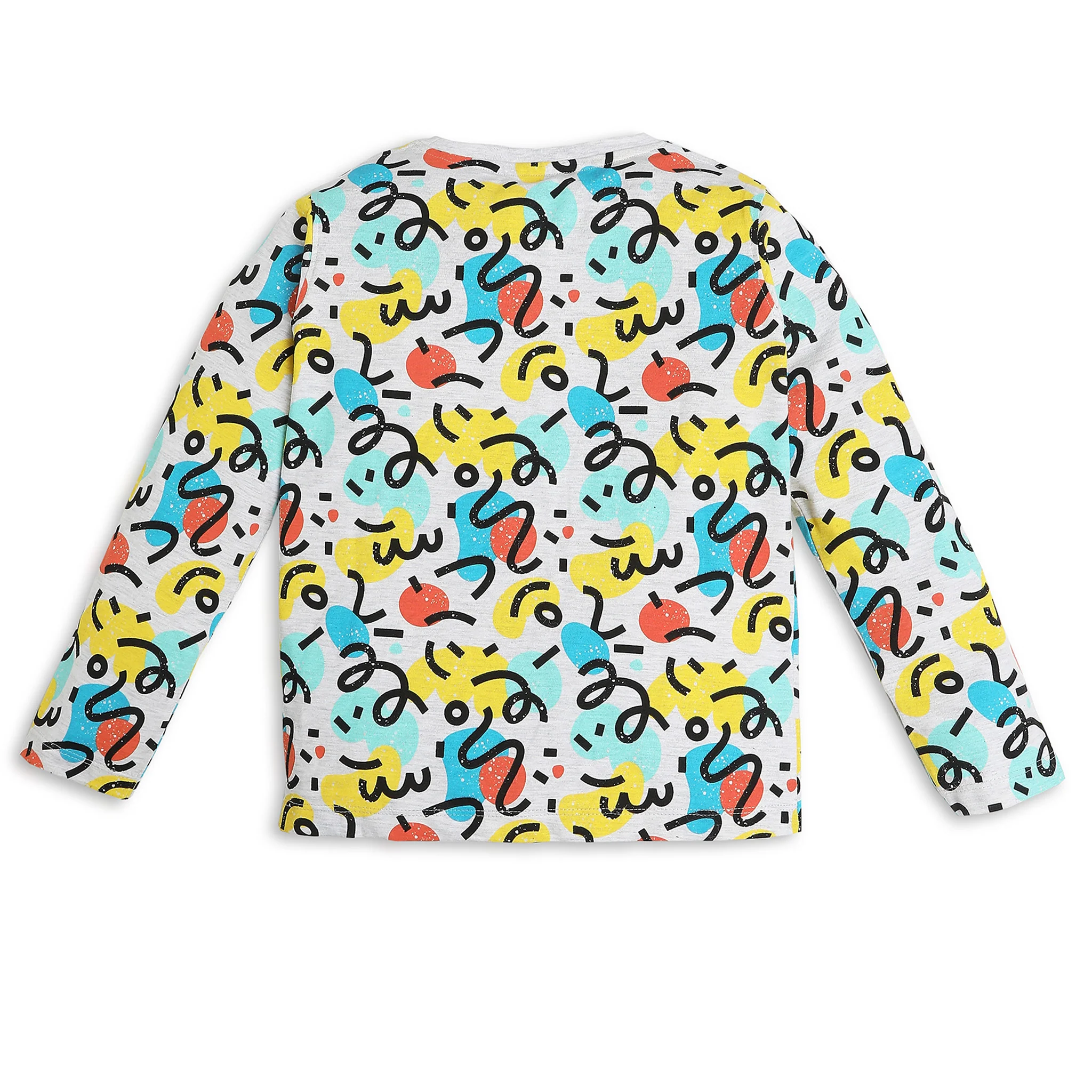 Boys Knitted Printed T-Shirt With Trackpant Sleepwear Set - Image 3