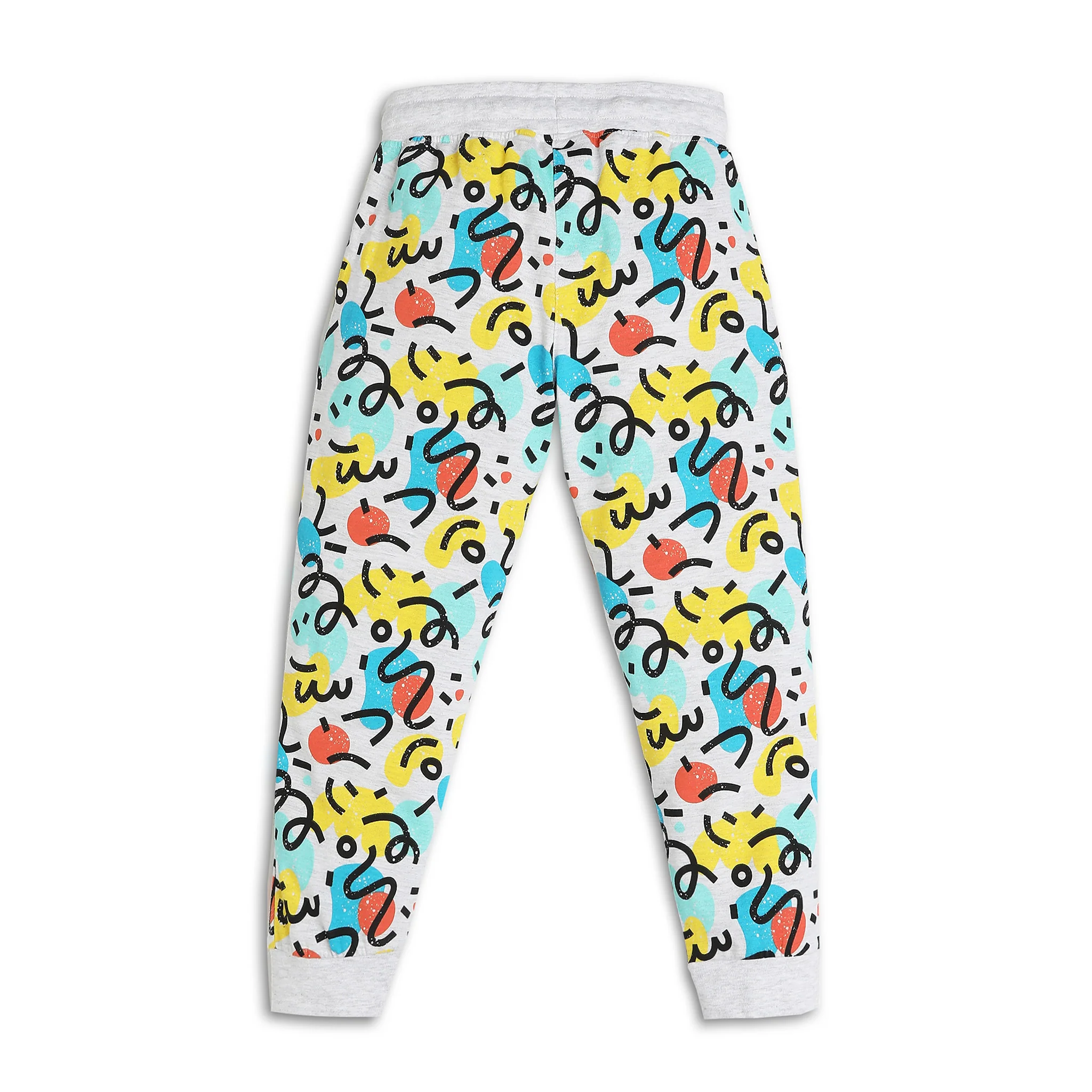 Boys Knitted Printed T-Shirt With Trackpant Sleepwear Set - Image 6