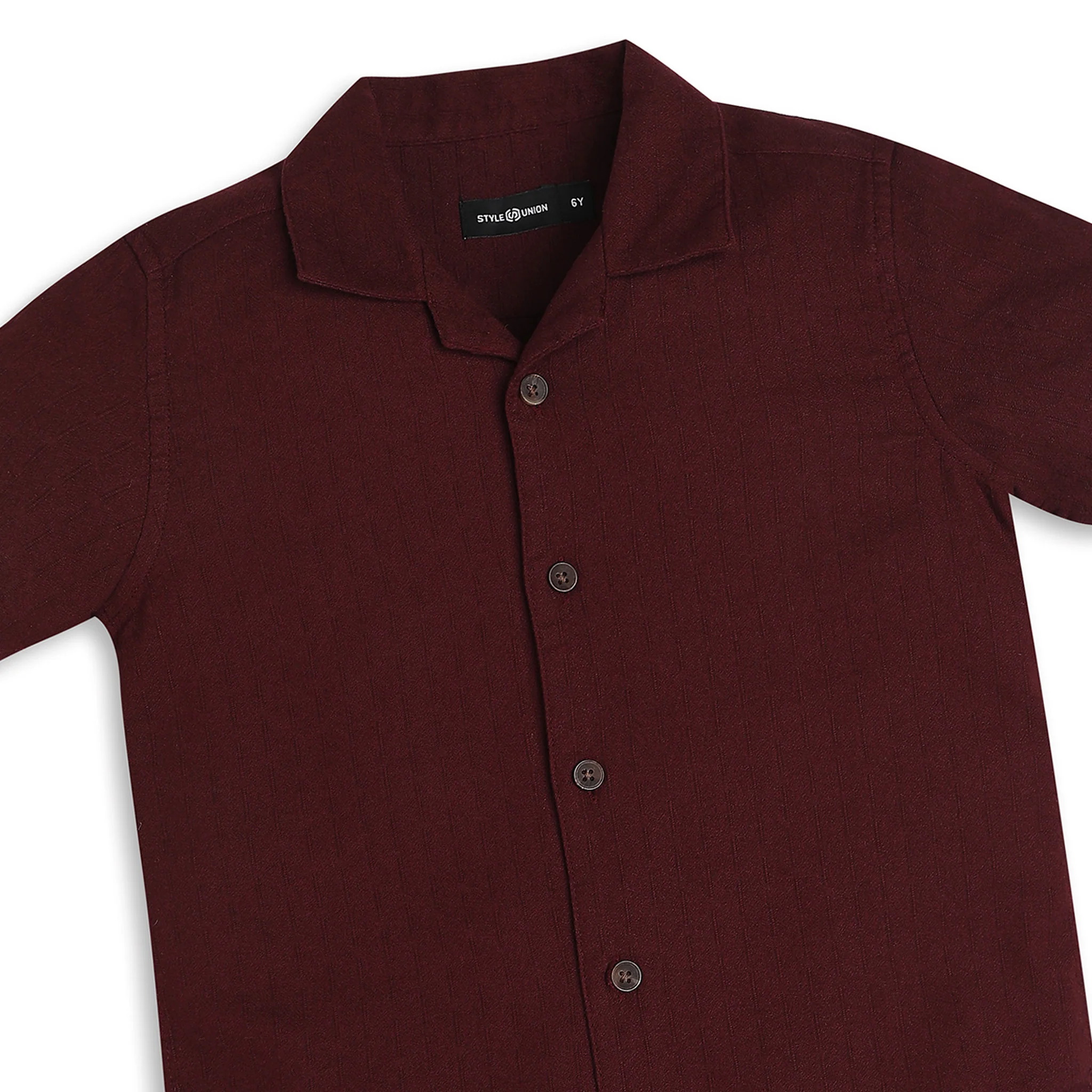 Boys Regular Fit Solid Shirt - Image 3