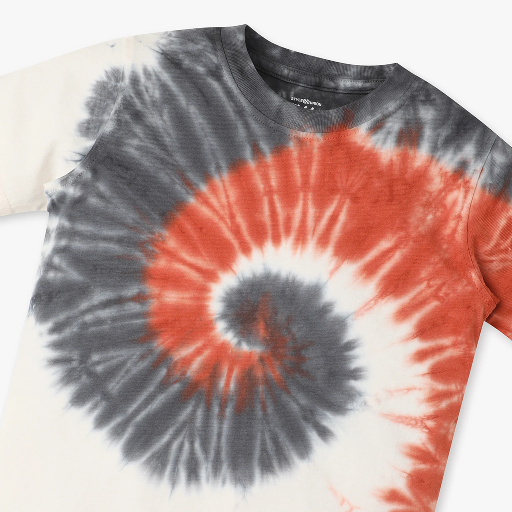 Boys Tie - Dye Crew Neck T-Shirt - Image 3
