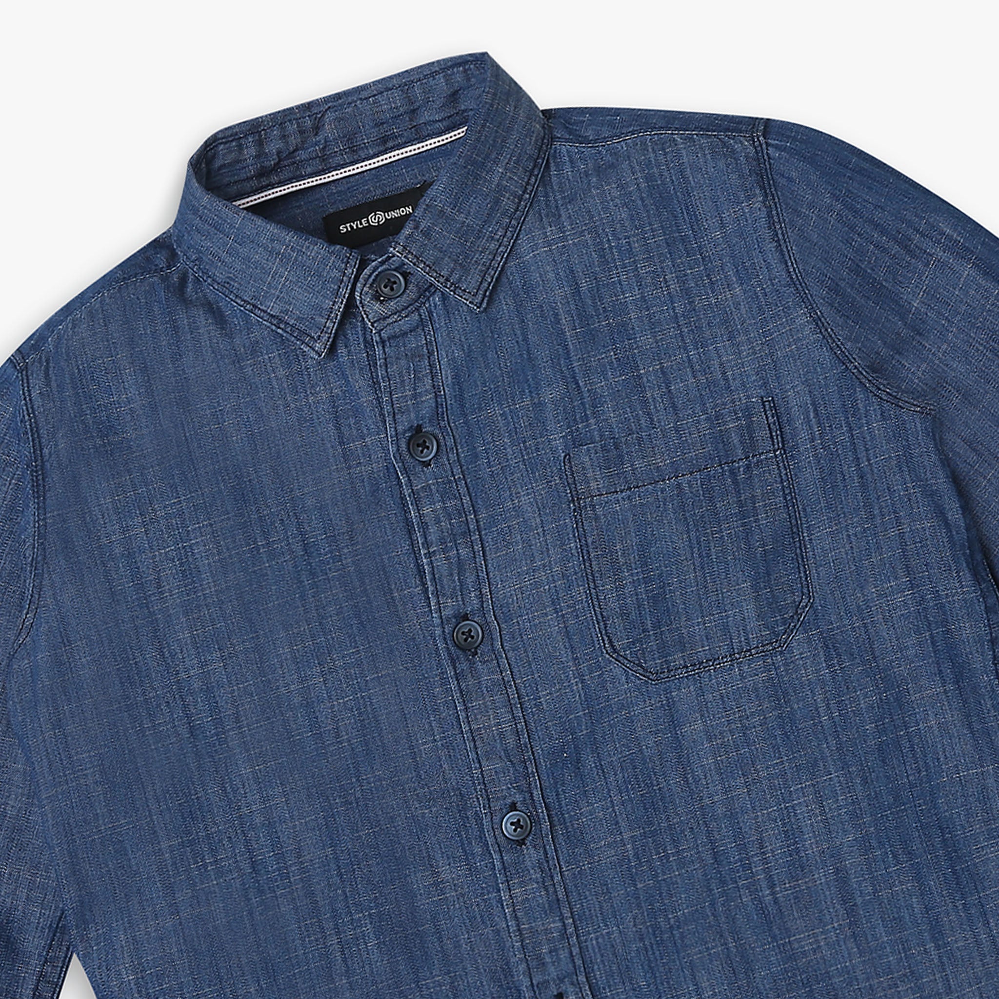 Boys Relaxed Fit Solid Shirt - Image 3