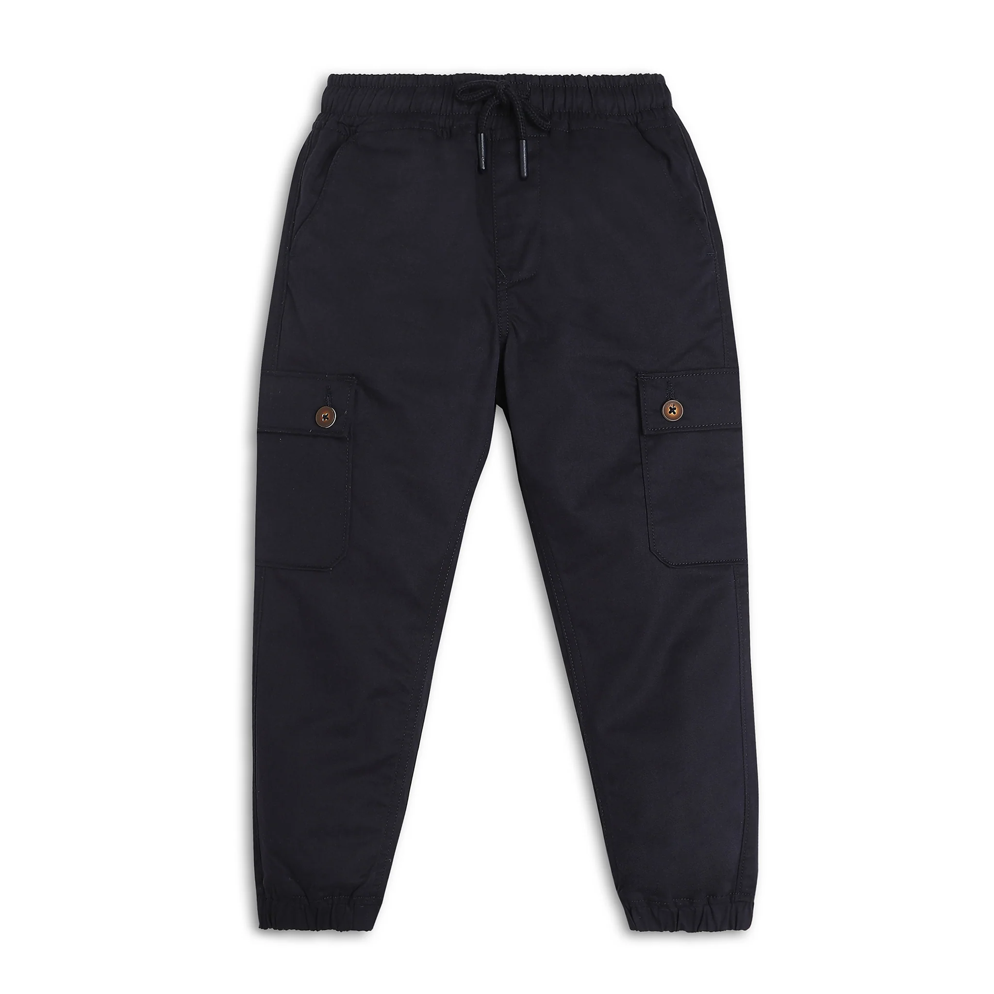 Boys Solid Full Length Cargos - Image 10