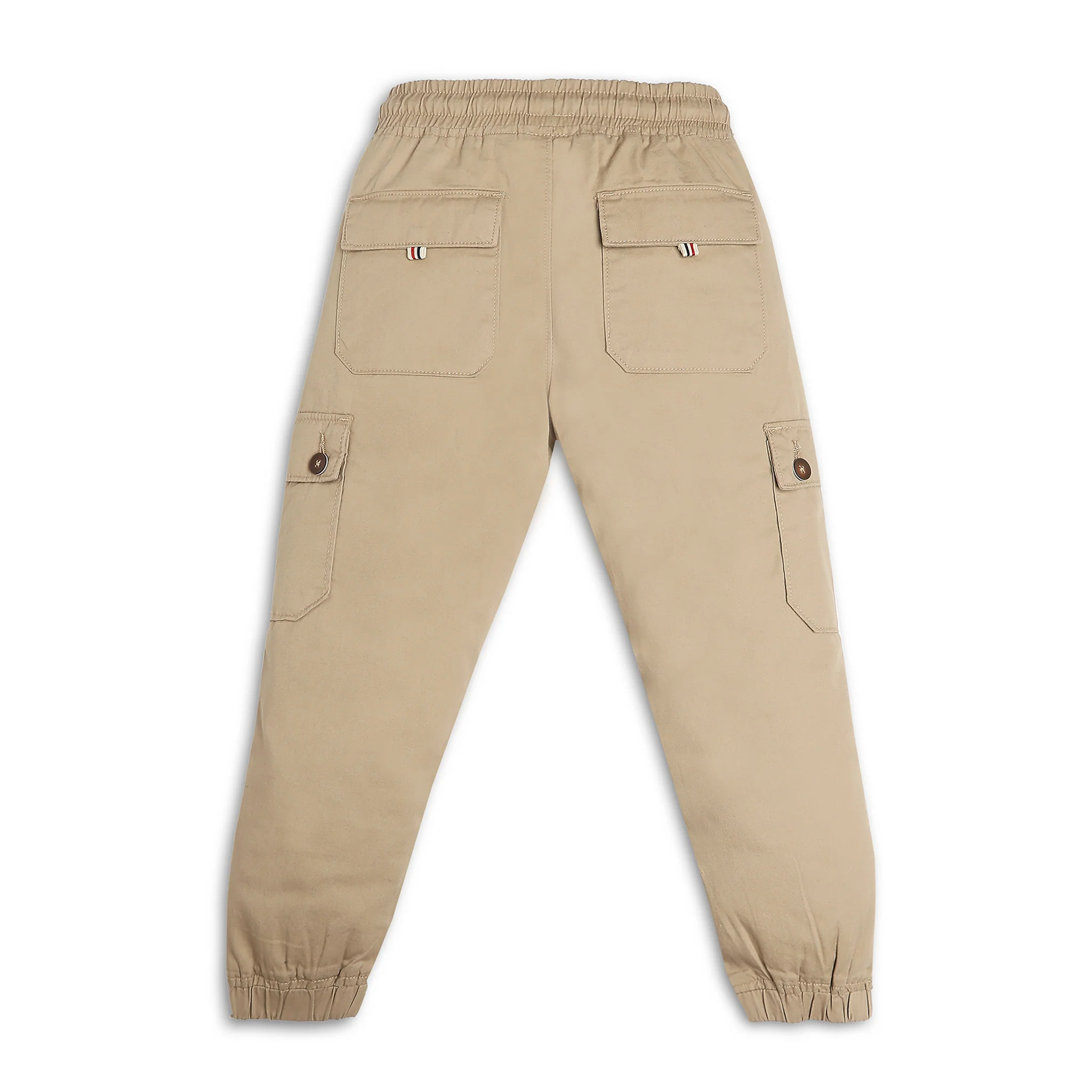 Boys Solid Full Length Cargos - Image 8