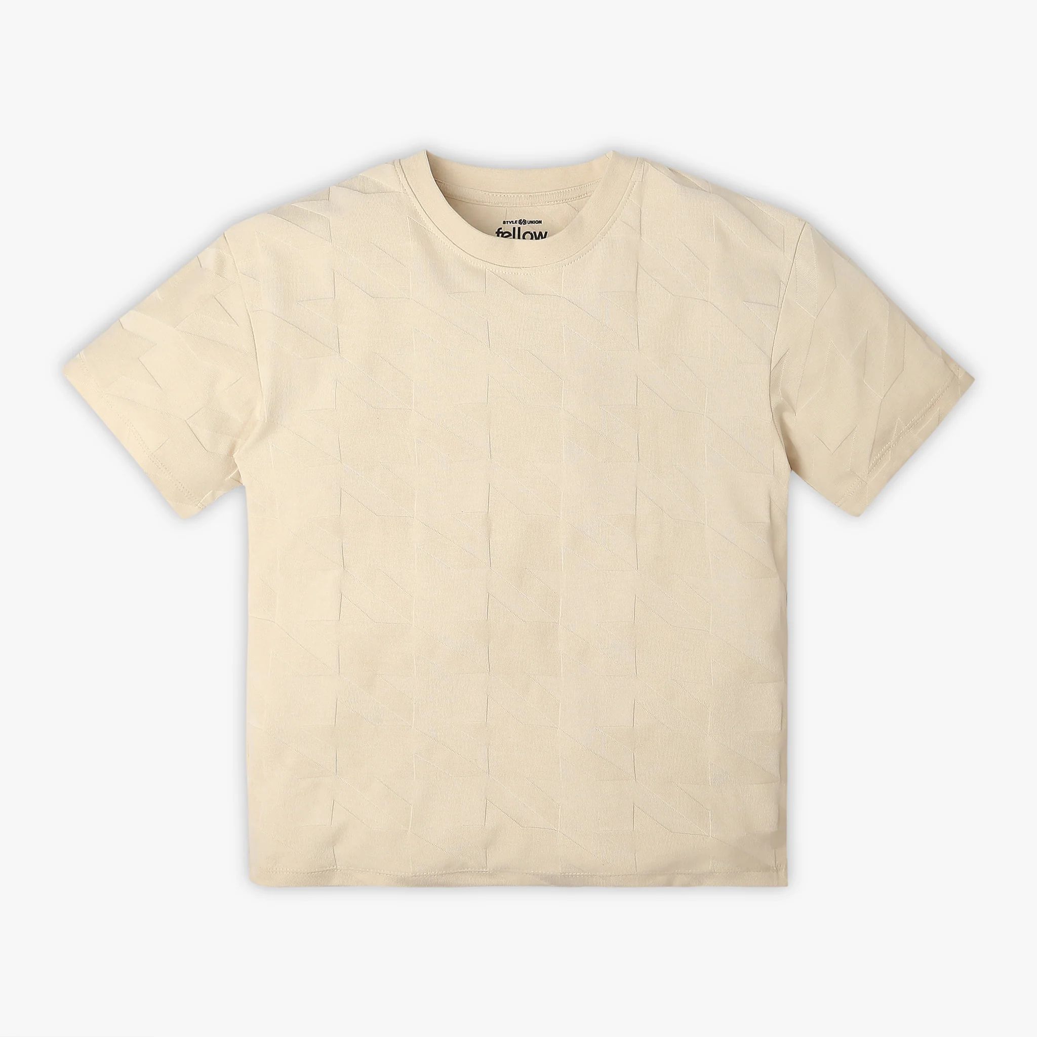 Boys Solid Crew Neck Half Sleeve T-Shirt