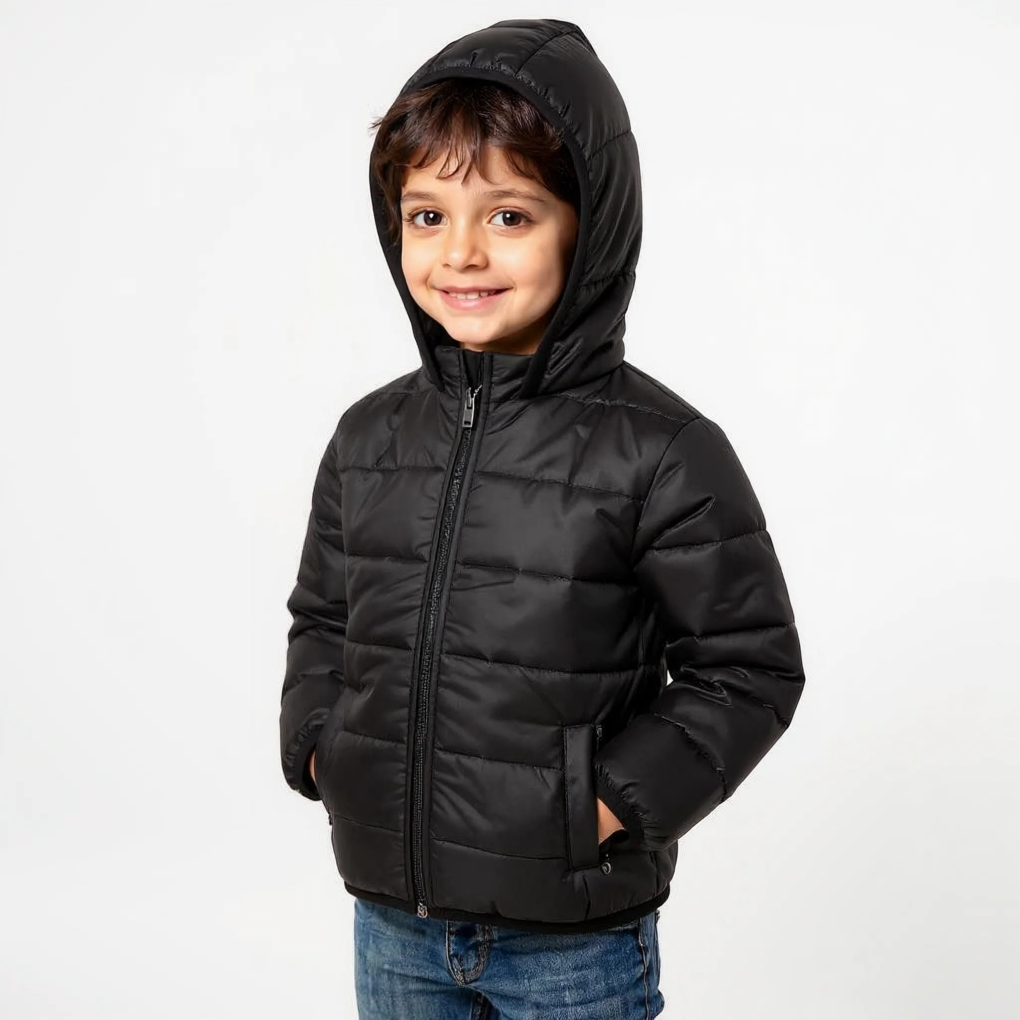 Boys Solid Jacket - Image 5
