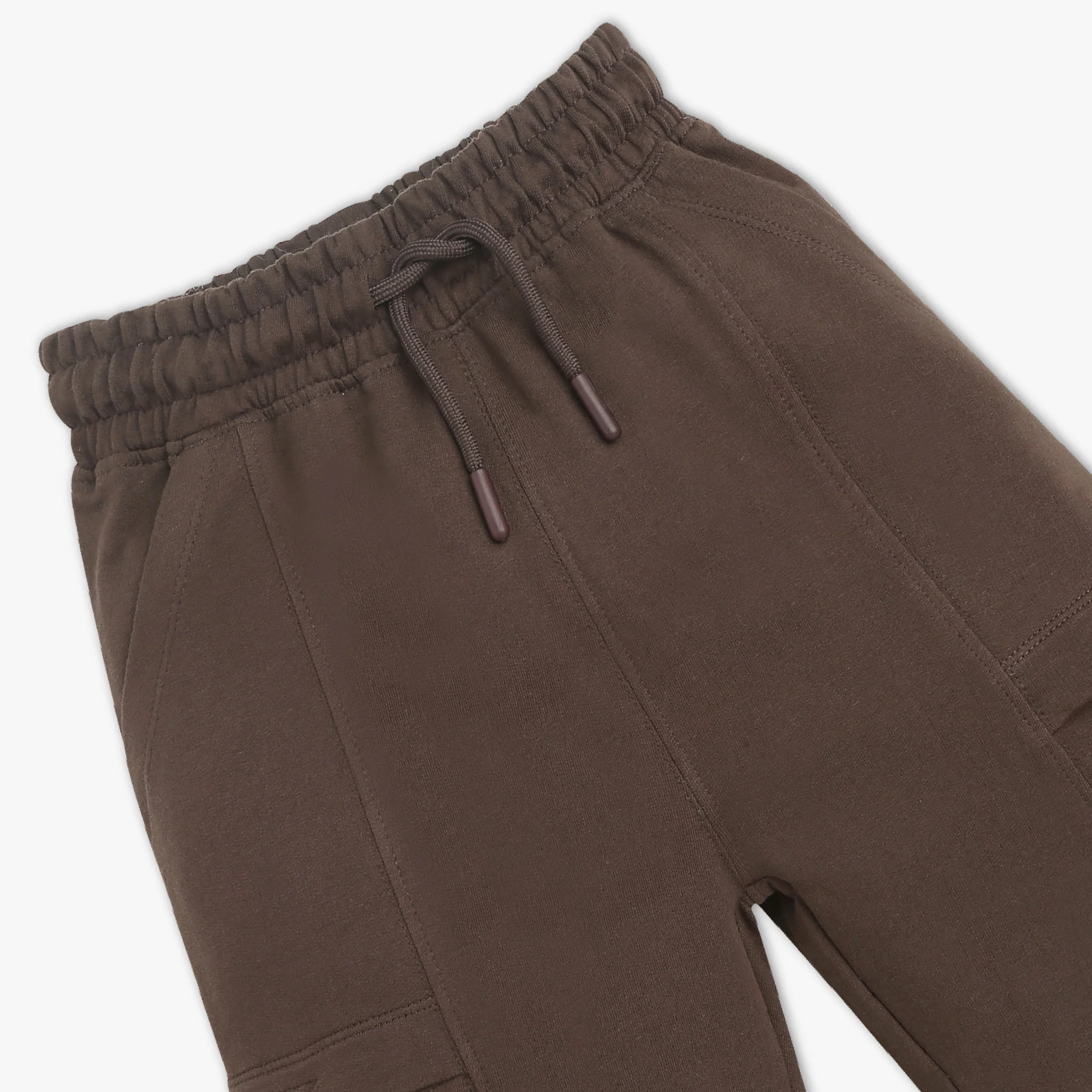 Boys Solid Knee Length Shorts - Image 3