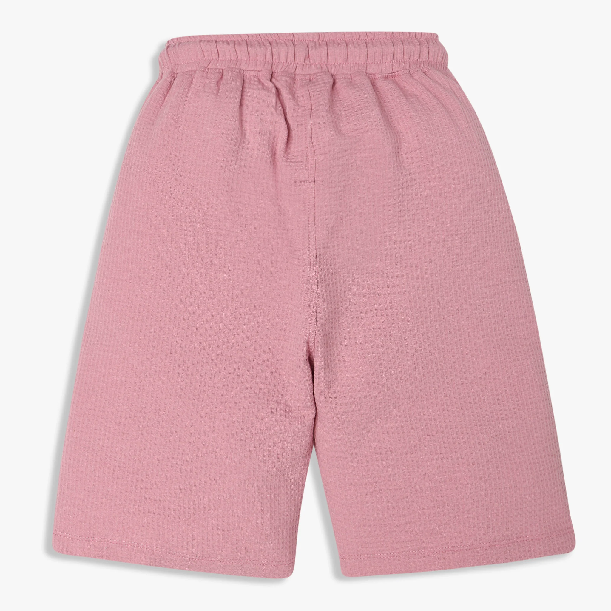 Boys Solid Knee Length Shorts - Image 2