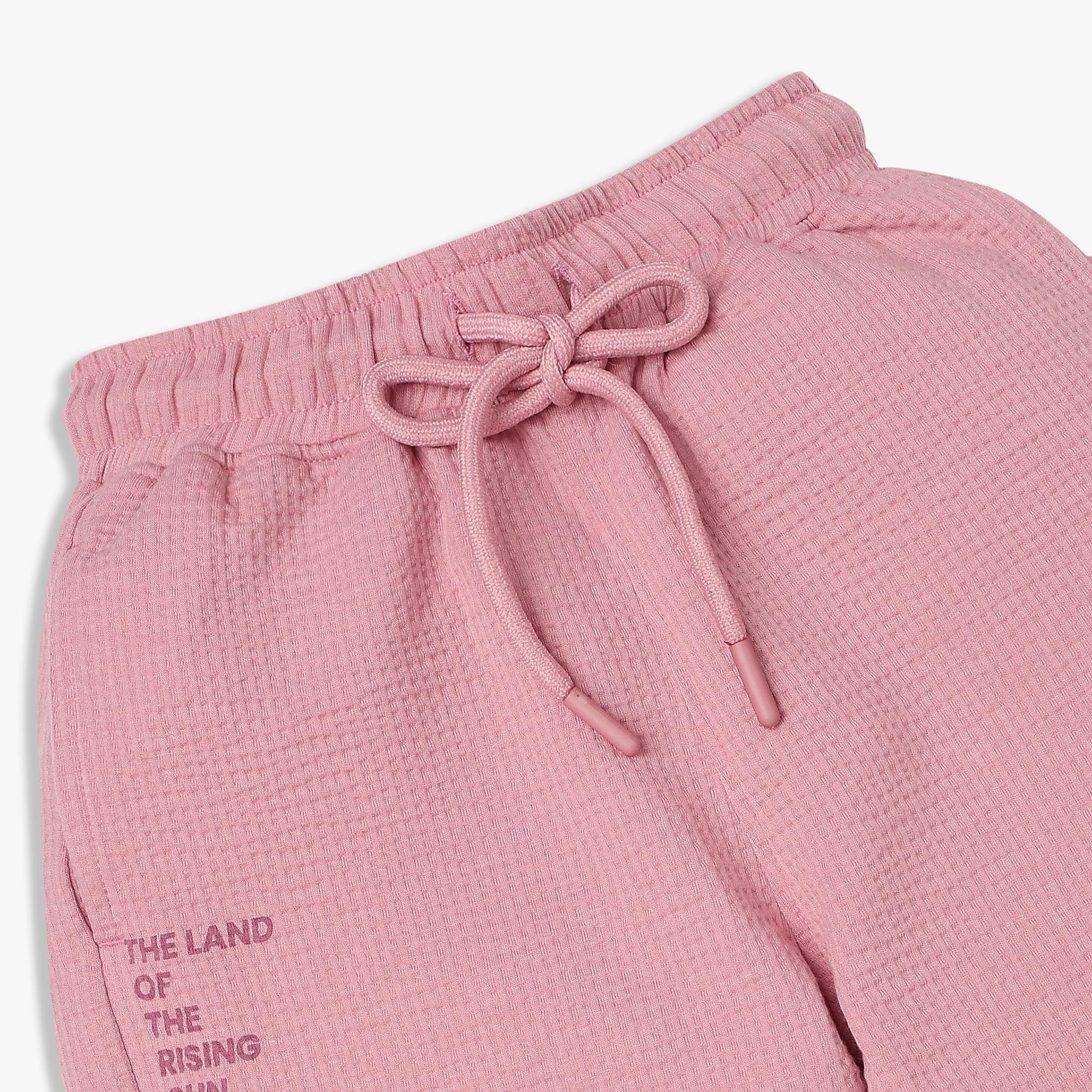 Boys Solid Knee Length Shorts - Image 3