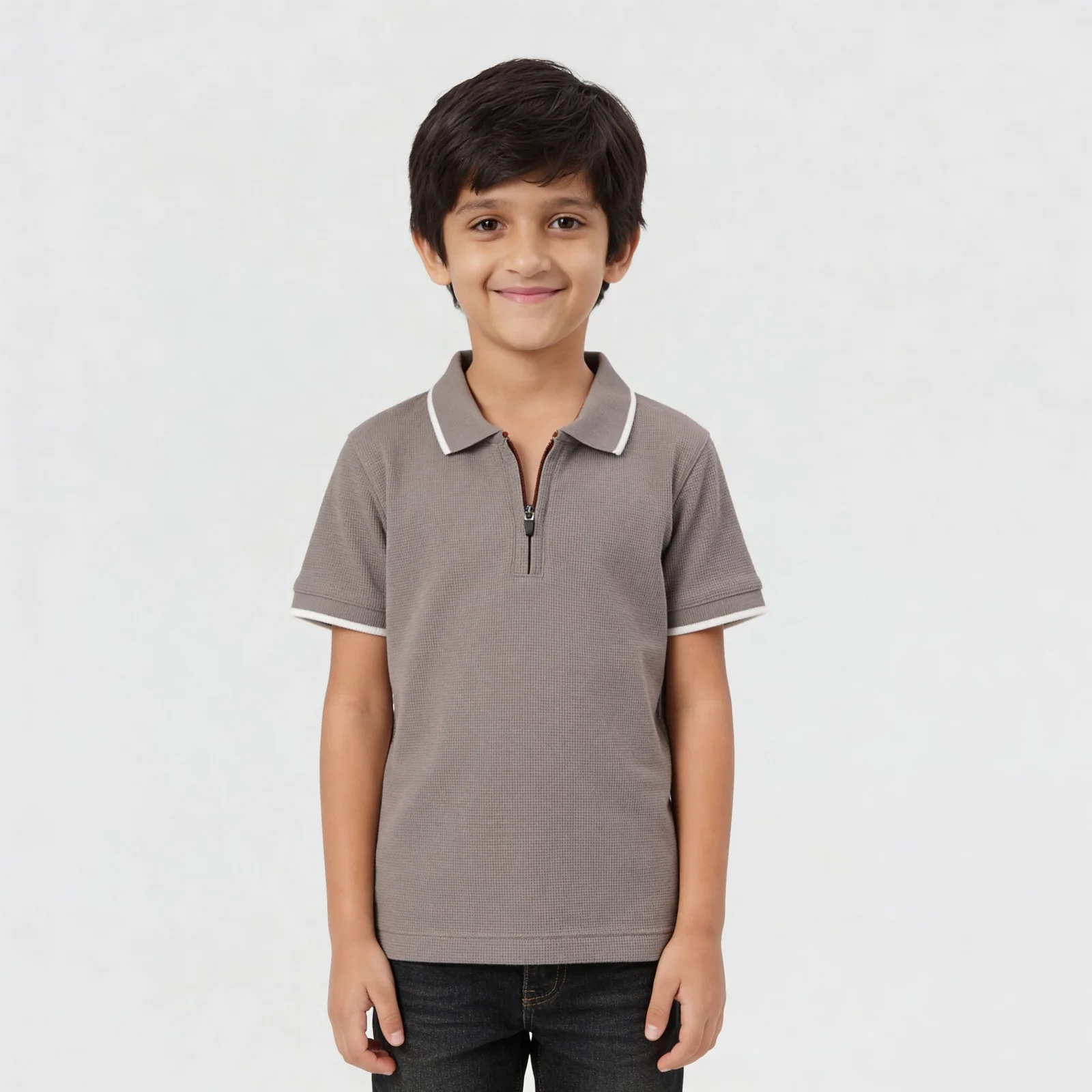 Boys Solid Polo T-Shirt - Image 5