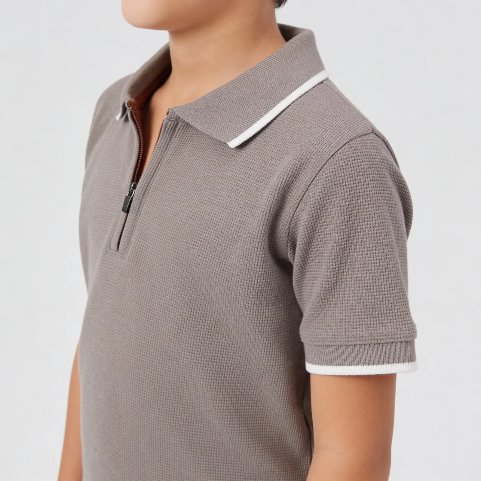 Boys Solid Polo T-Shirt - Image 7