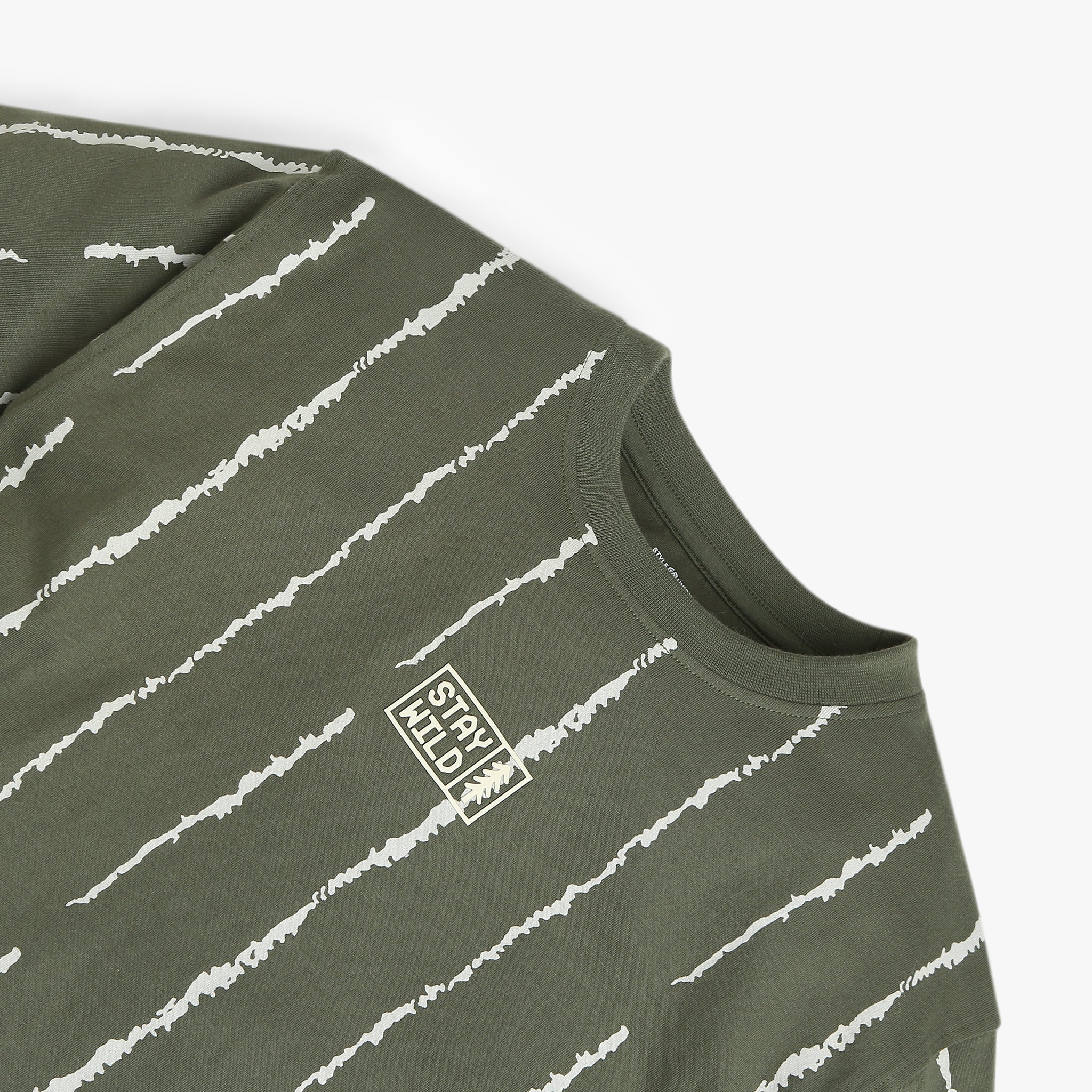 Boys Striped Crew Neck Weekend T-Shirt - Image 3