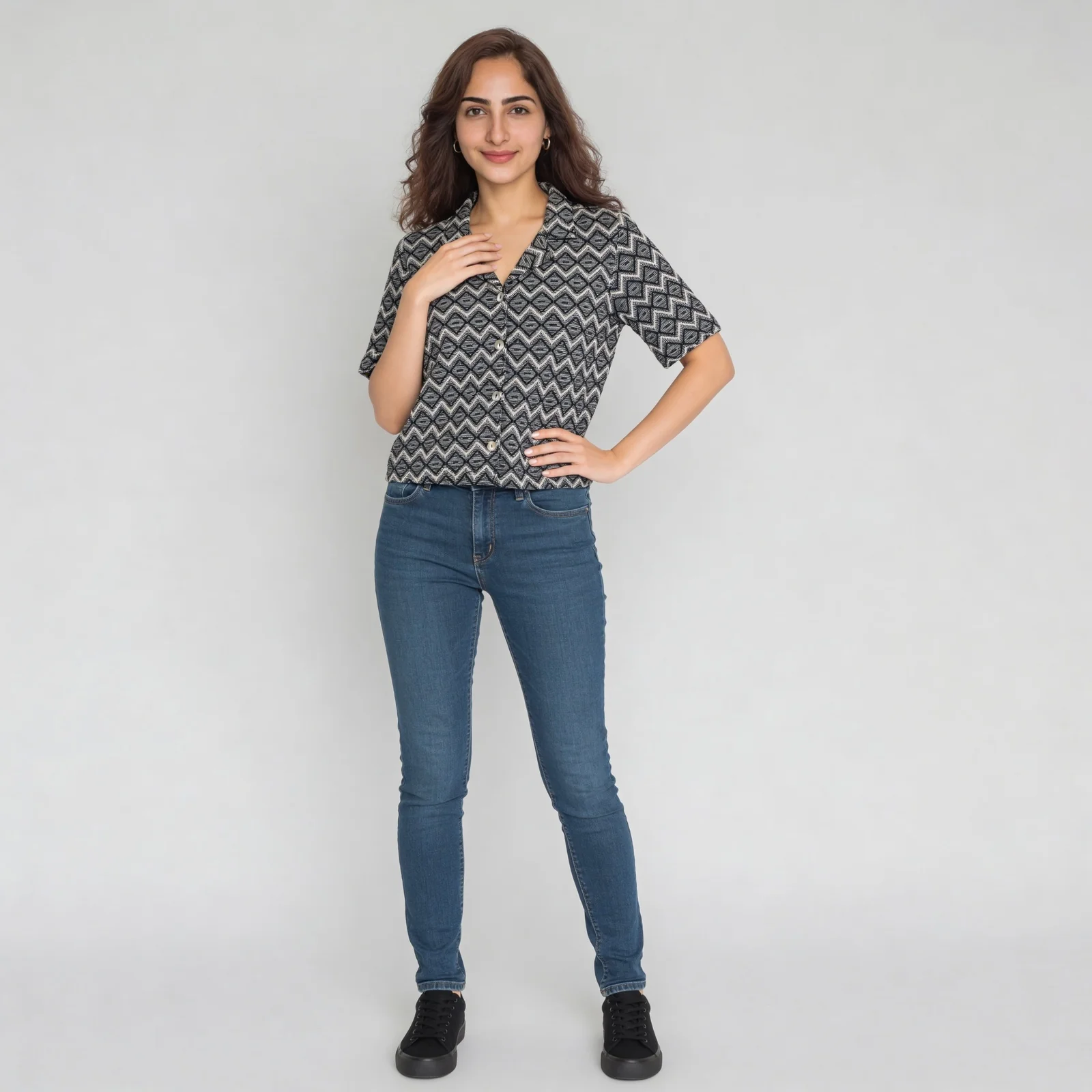 Camp Collar Crop Shirt