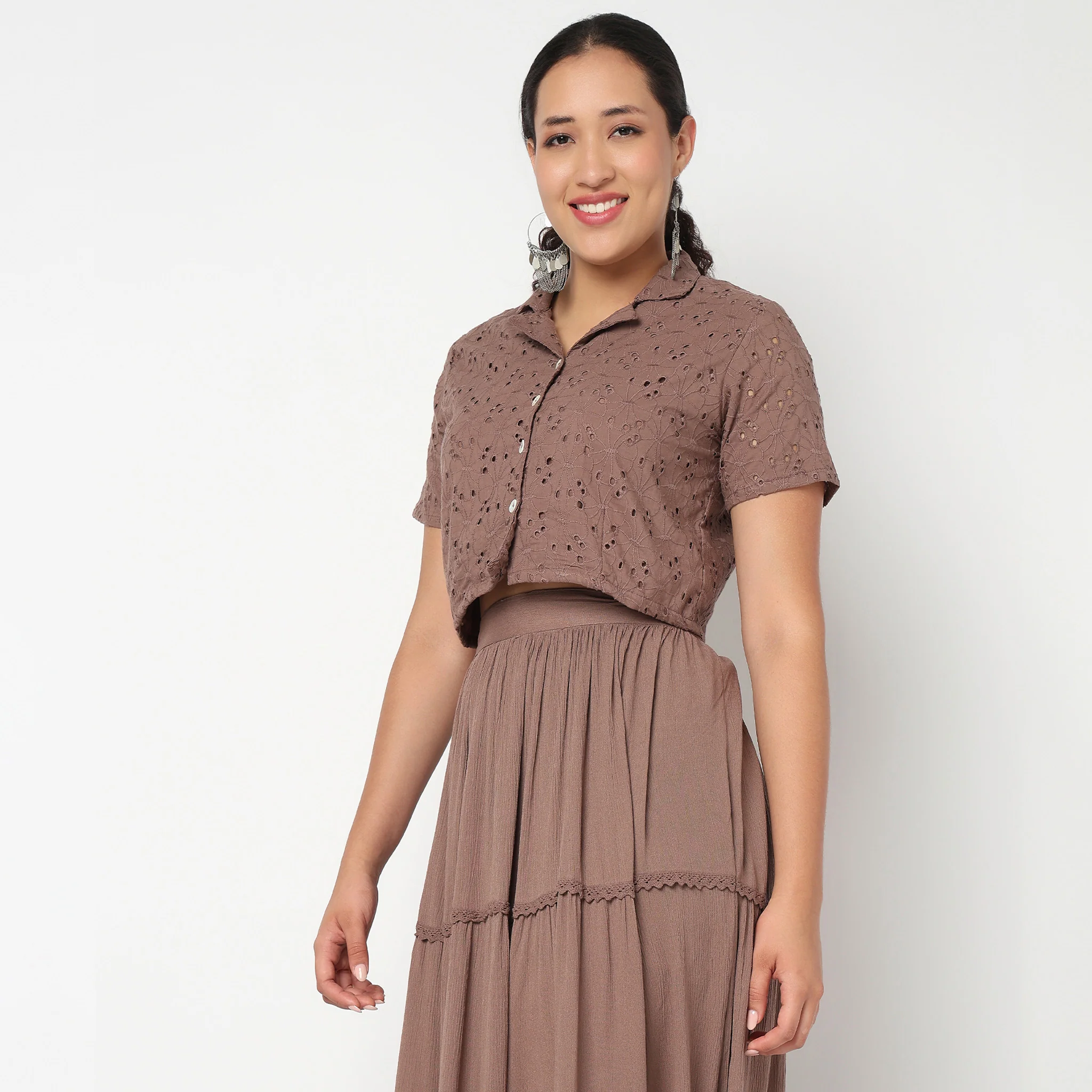 Camp Collar Crop Top - Image 5