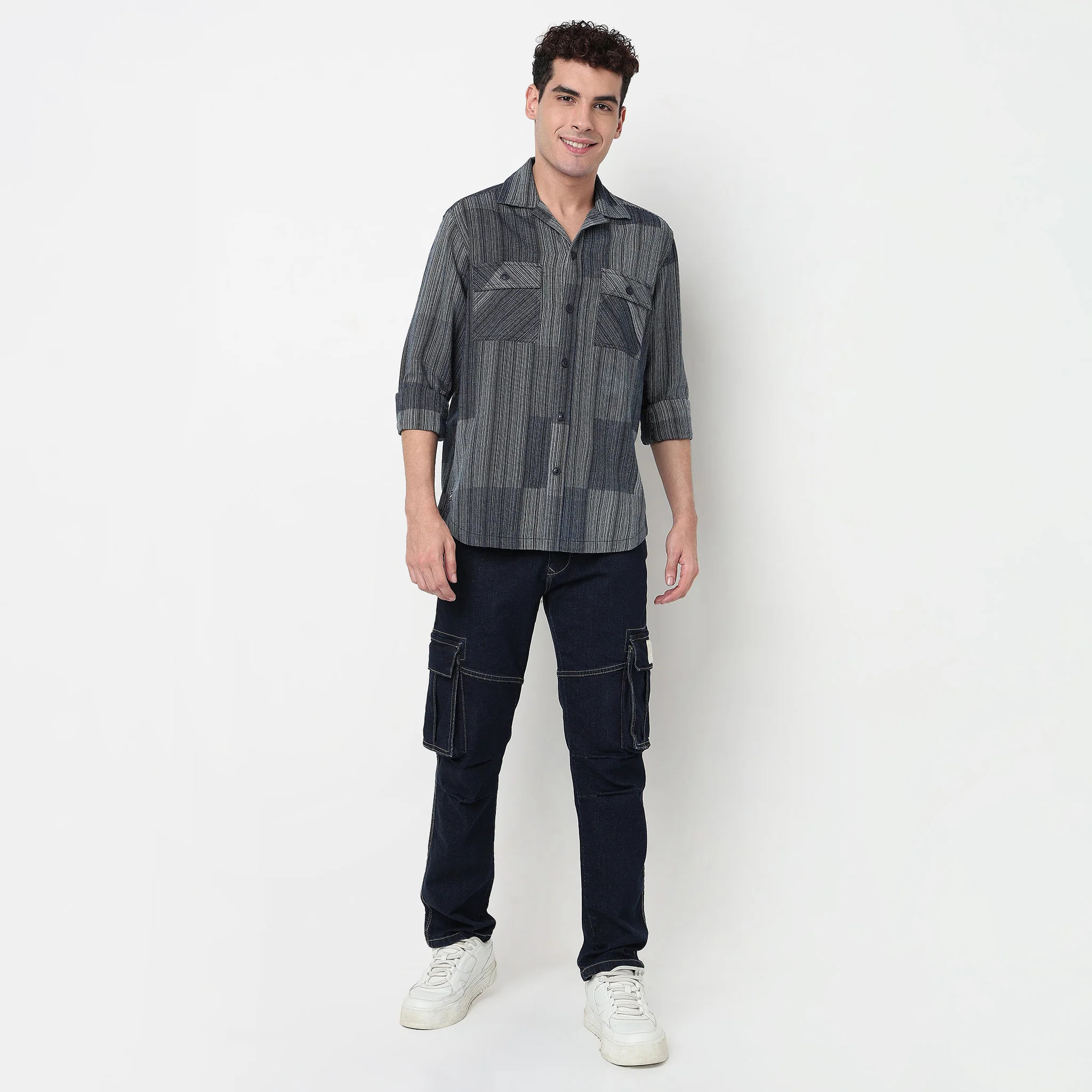 Checkered Cotton Oversize Explorer Shacket