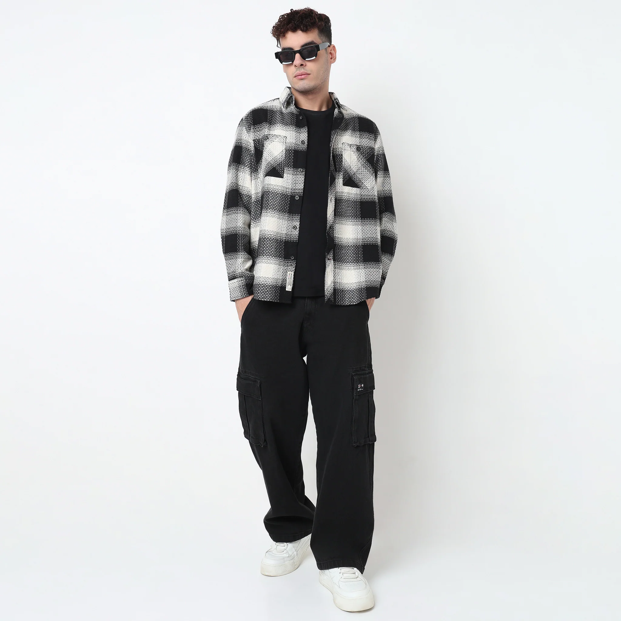 Checkered Lumber Jack Shirt With Double Pocket
