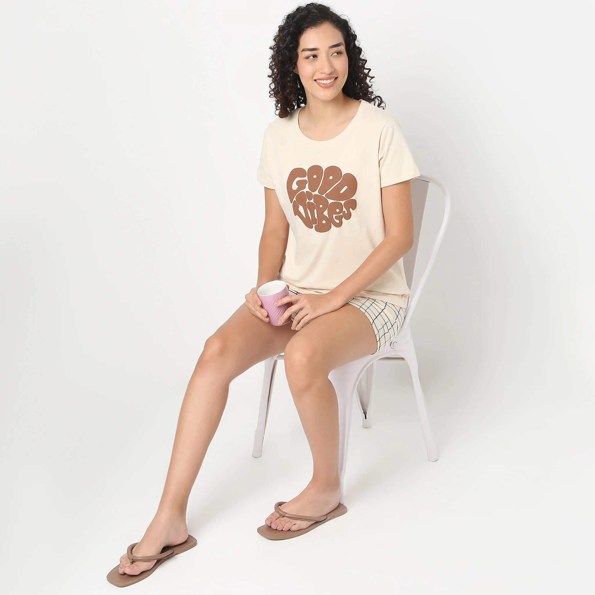 Chest Print Loungewear T-Shirt