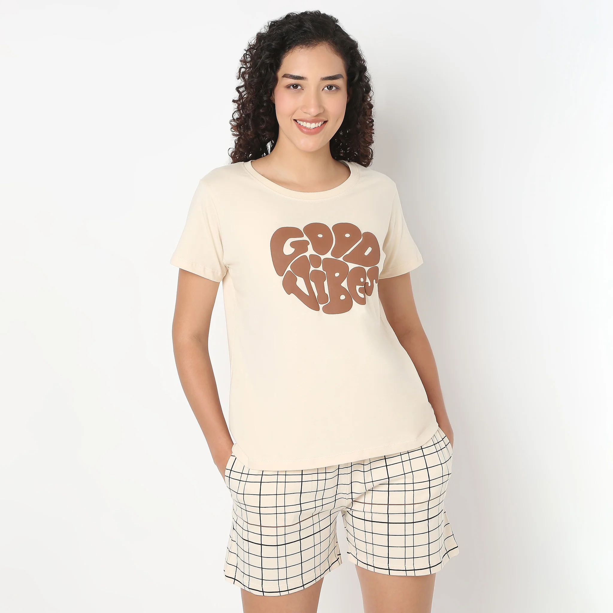 Chest Print Loungewear T-Shirt - Image 2