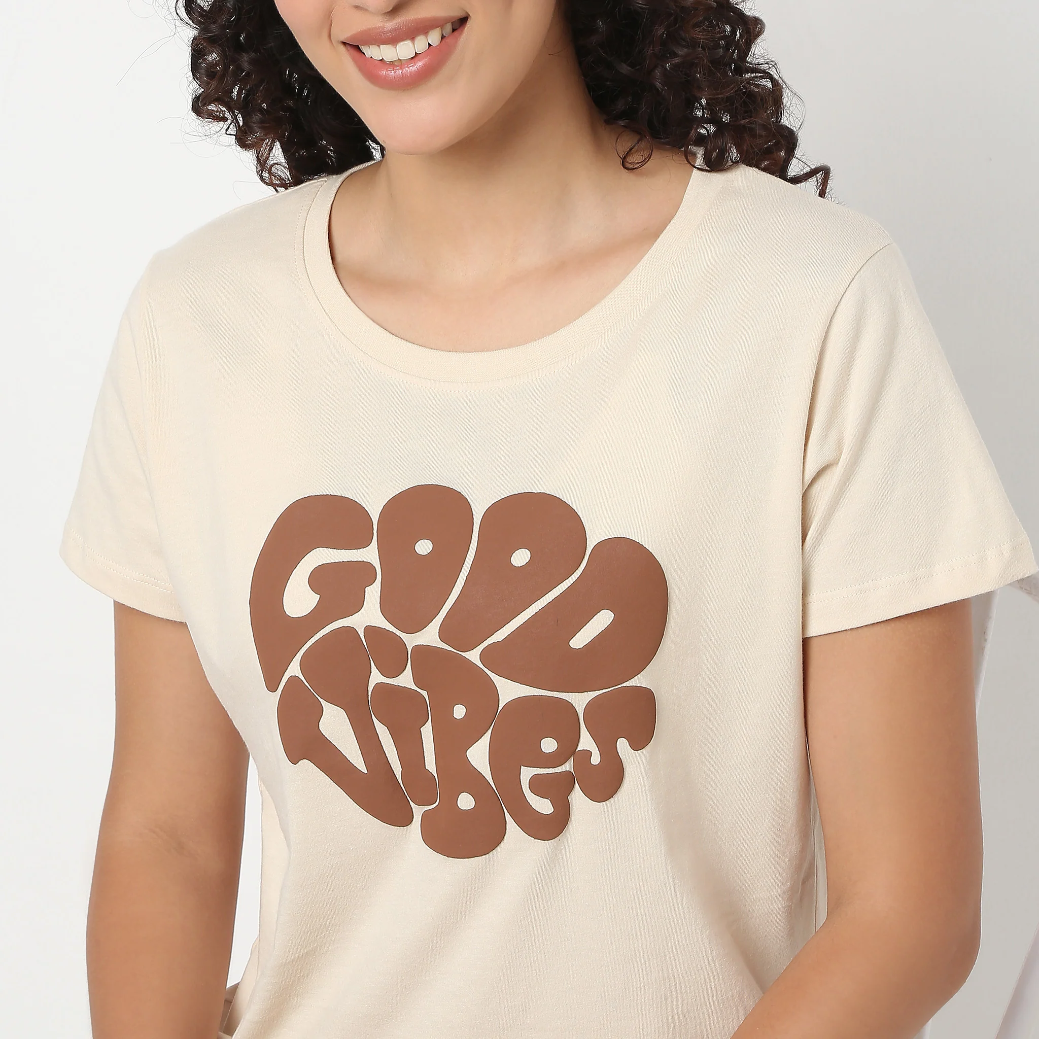 Chest Print Loungewear T-Shirt - Image 4