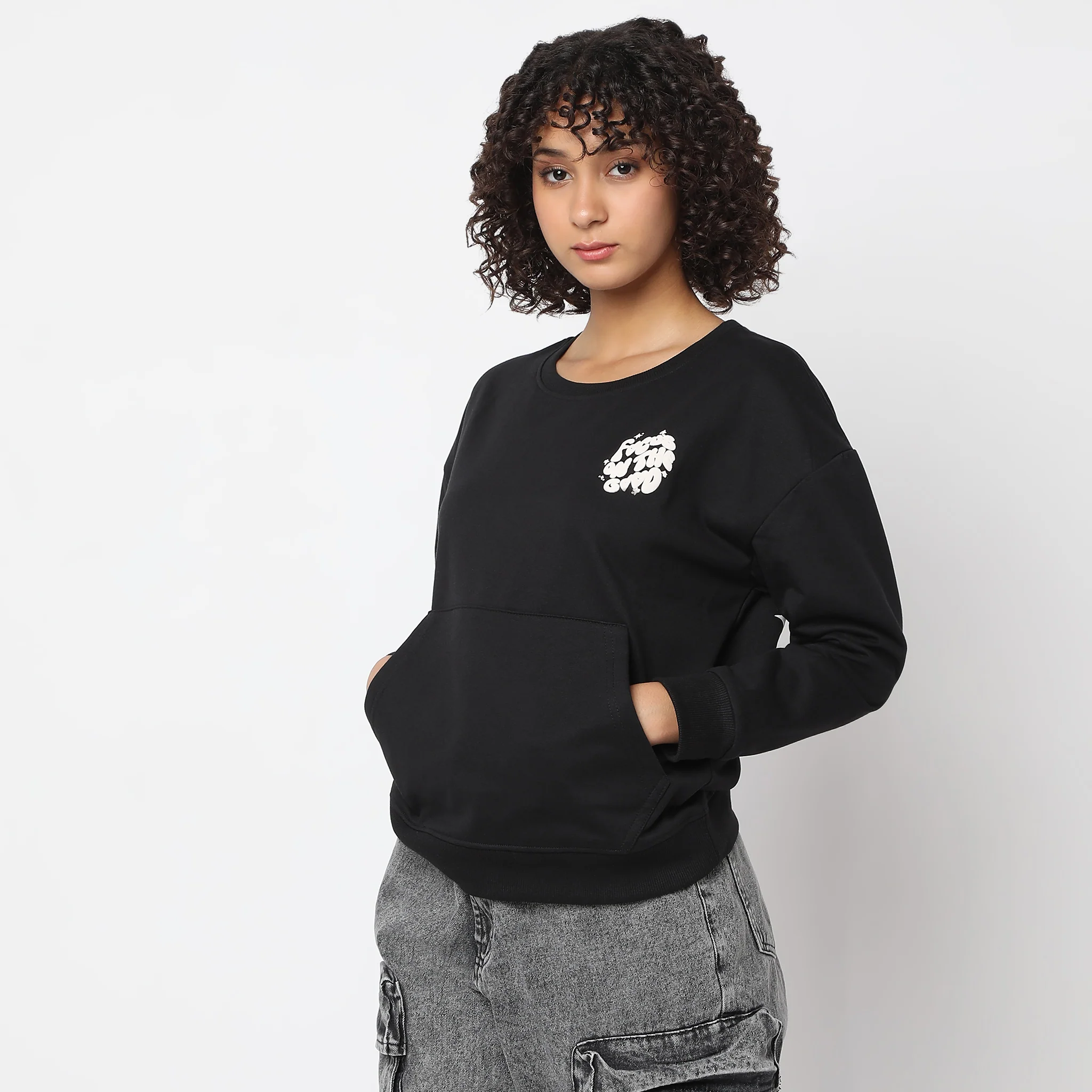 Comfort Fit Printed Sweat Tee - Image 5