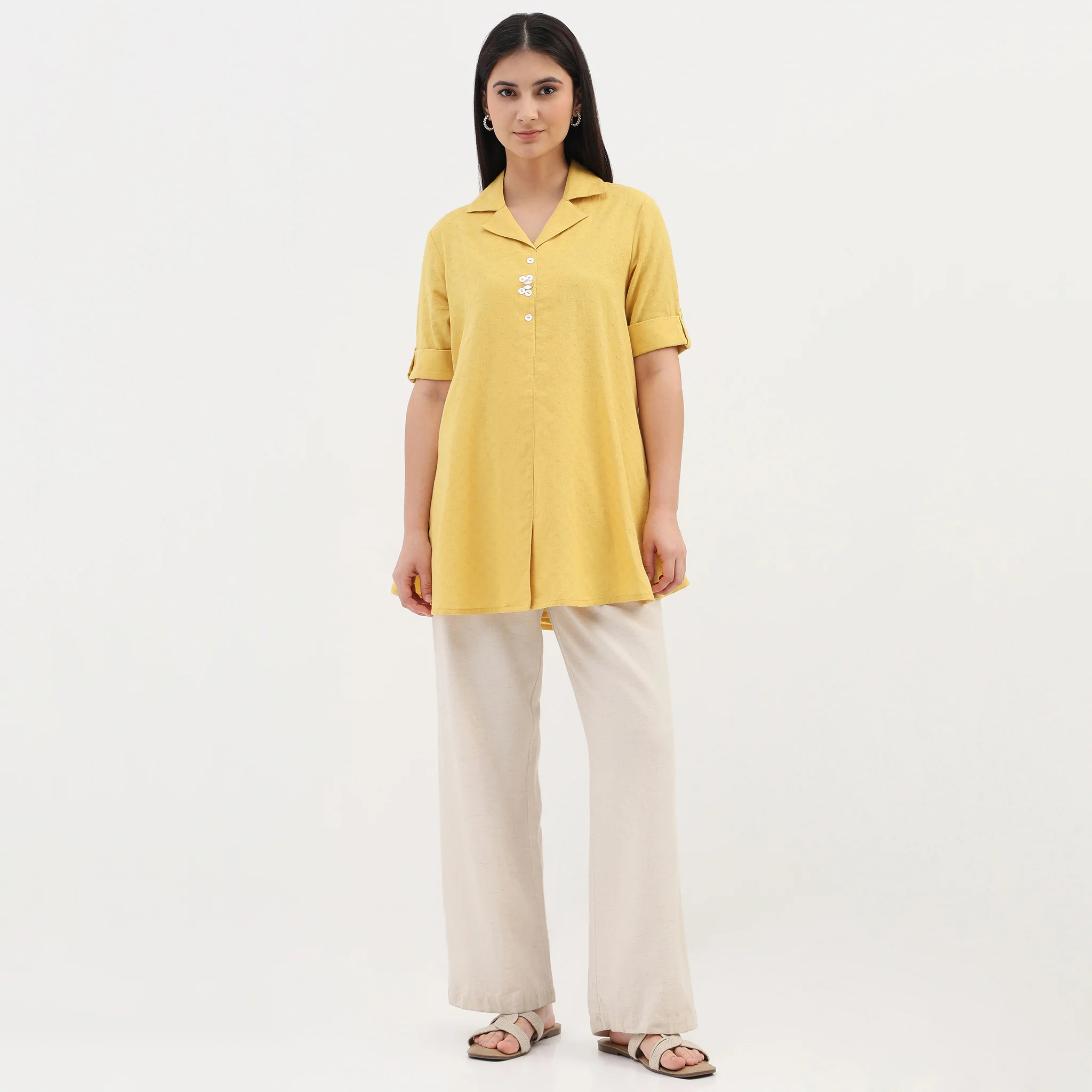 Cotton A-Line Kurta - Image 2
