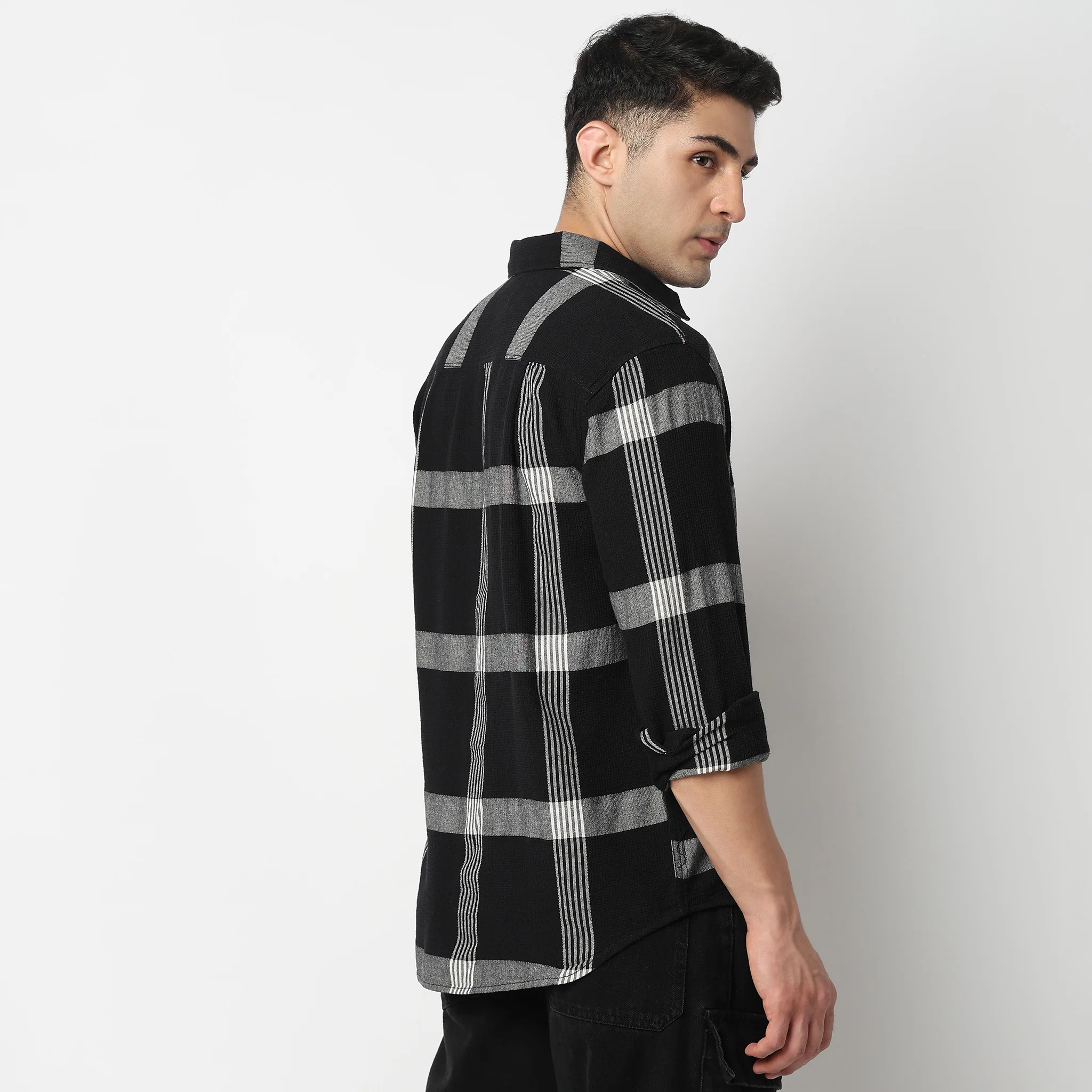 Cotton Checkered Cruiser Shirt - Image 3