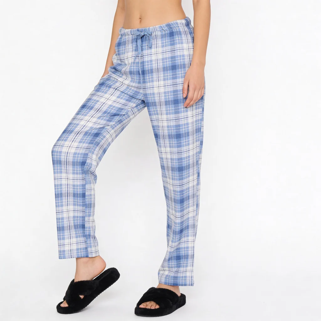 Cotton Checkered Lounge Pyjama - Image 5