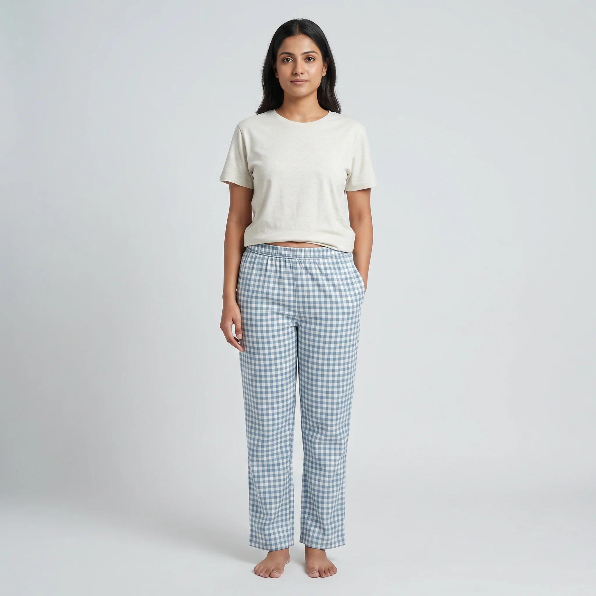 Cotton Checkered Lounge Pyjamas