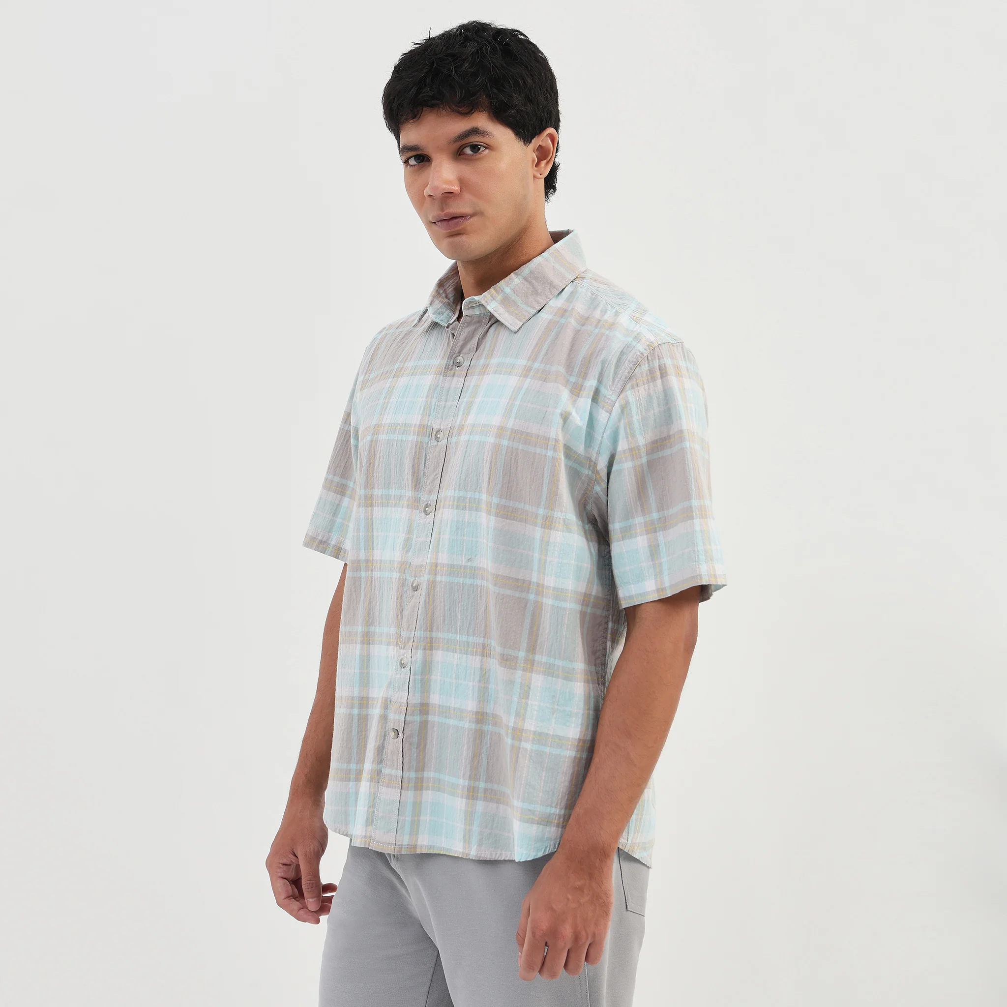 Cotton Checkered Spectra Shirt - Image 5