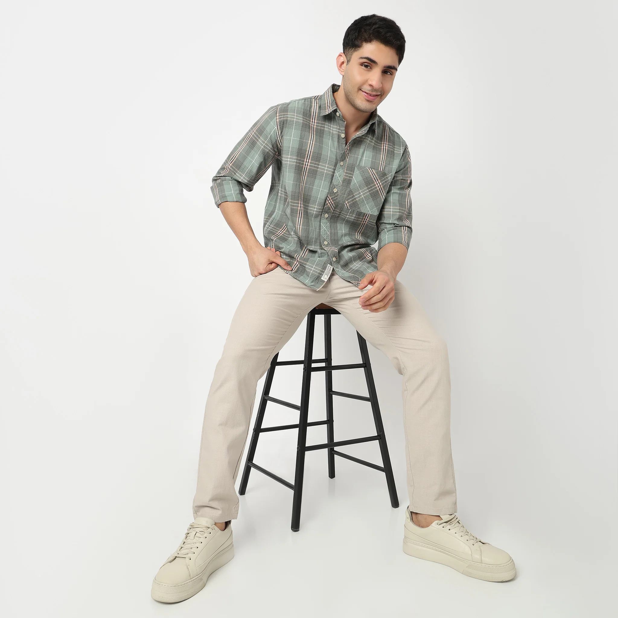 Cotton Checkered Victor Shirt