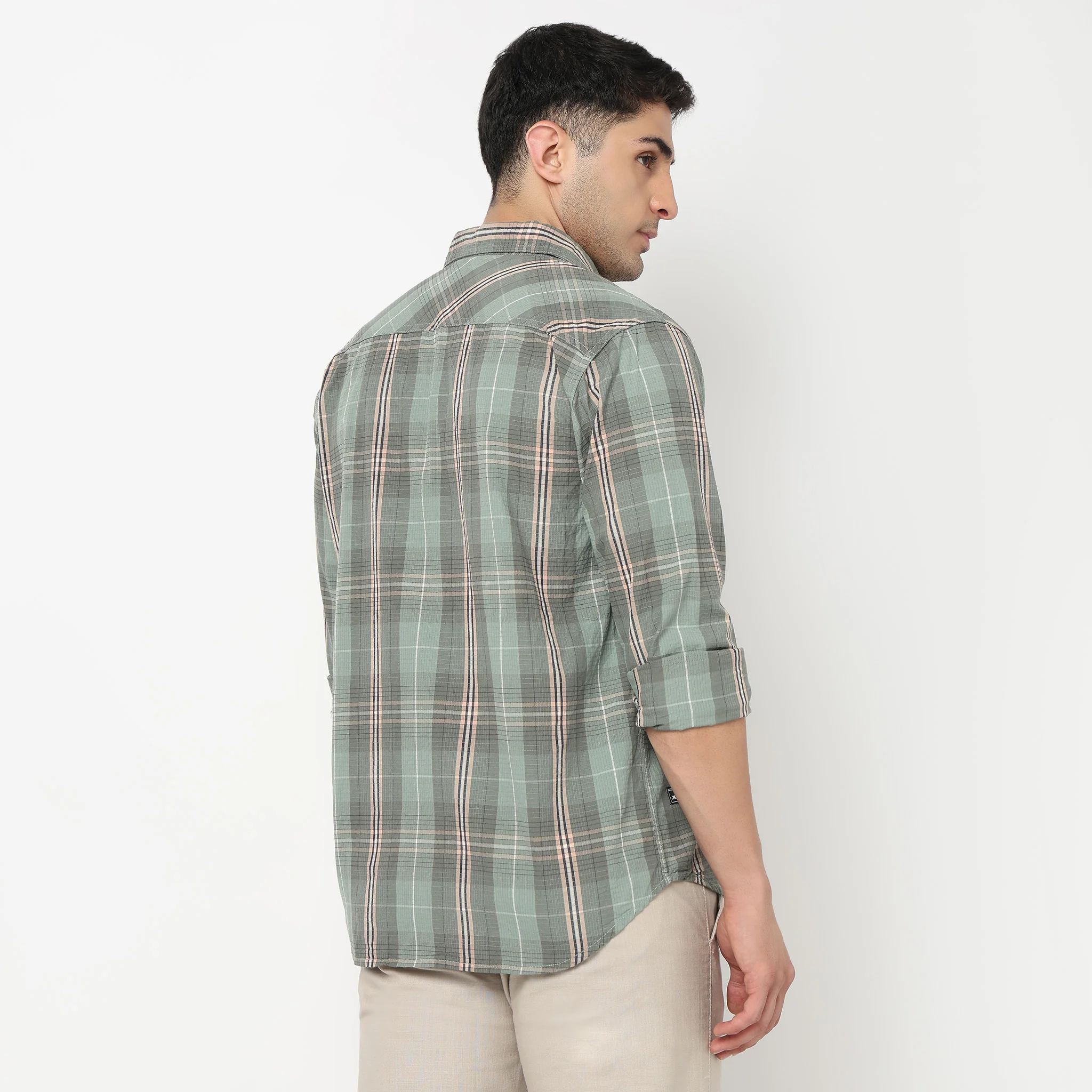 Cotton Checkered Victor Shirt - Image 3