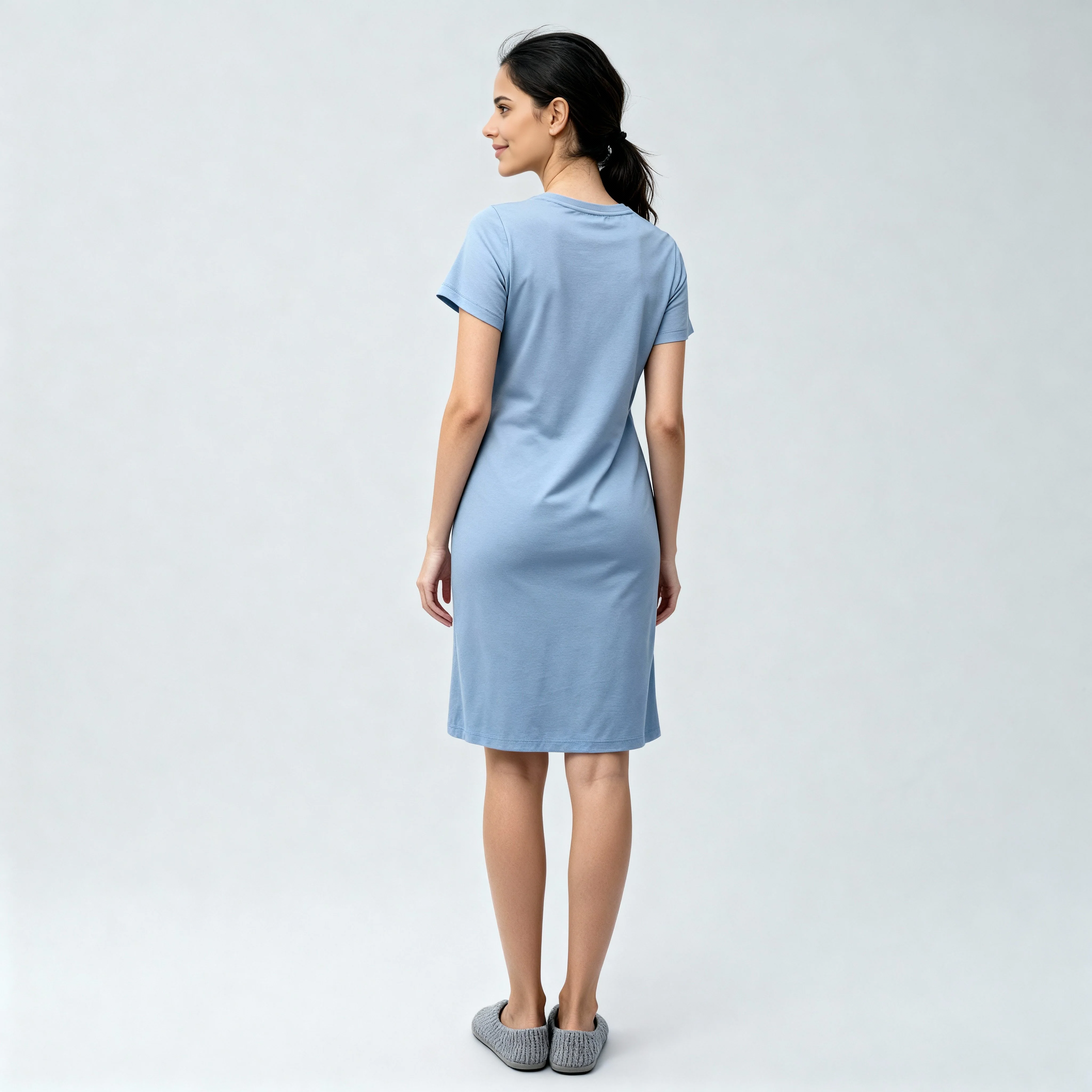 Cotton Chest Printed Short Gown - Image 3