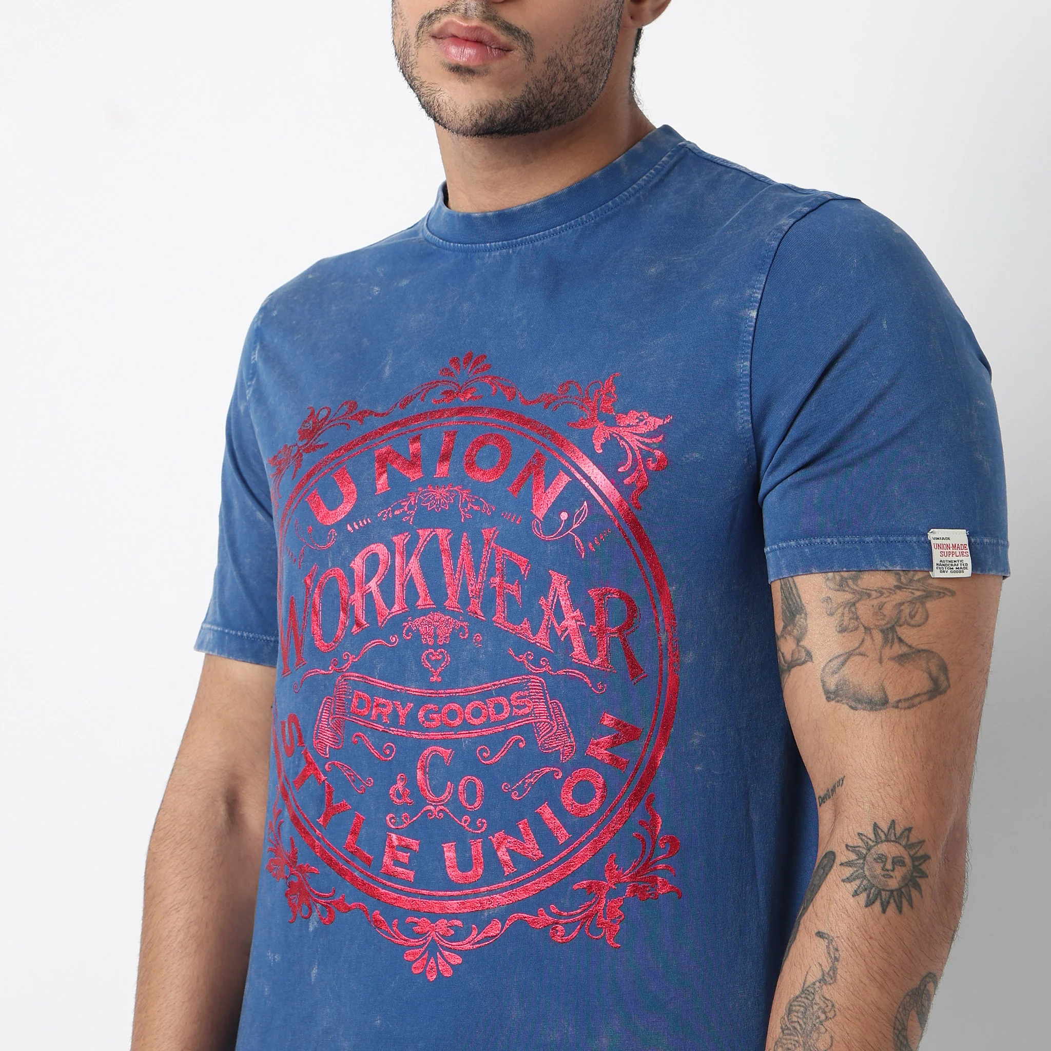Cotton Crew Neck Graphic T-Shirt - Image 4