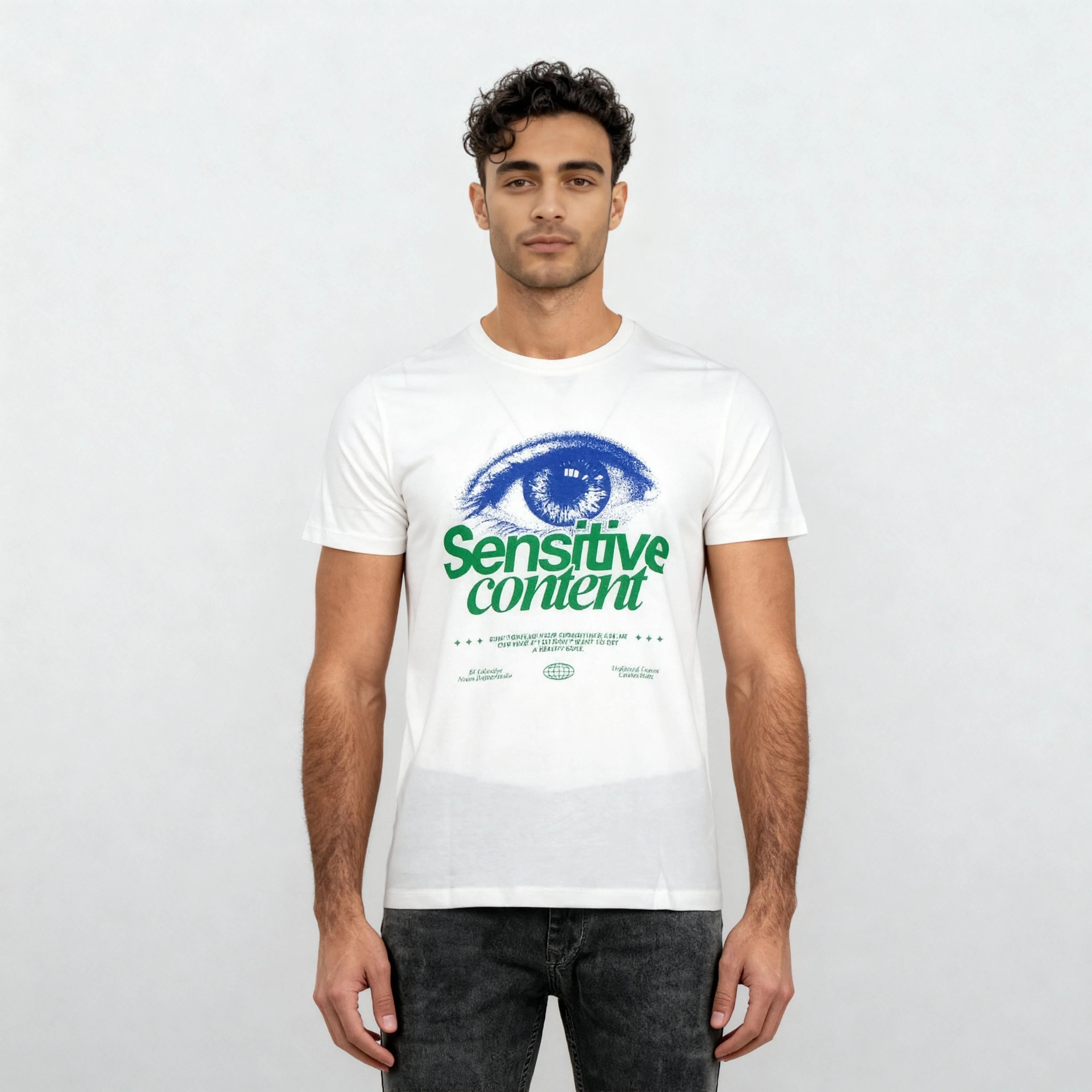 Cotton Crew Neck Graphitee - Image 2