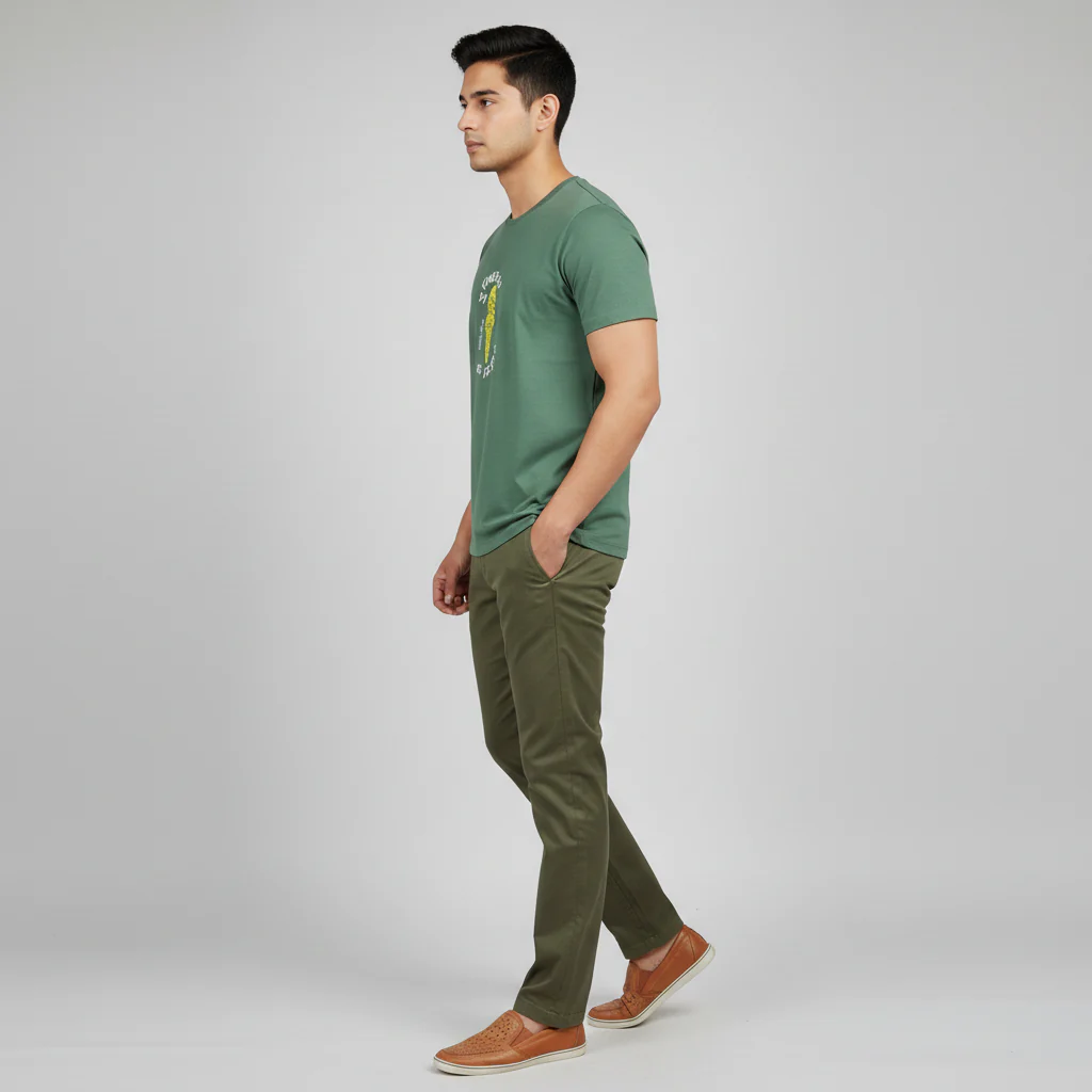 Cotton Crew Neck Graphitee - Image 2