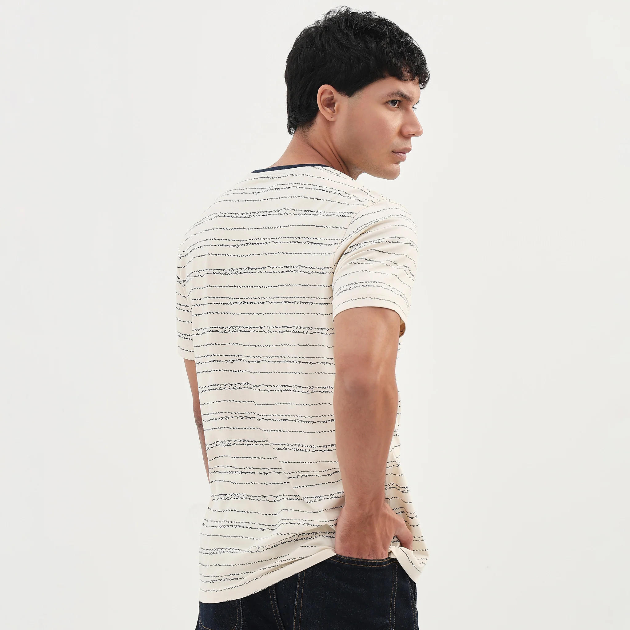 Cotton Crew Neck Graphitee - Image 3