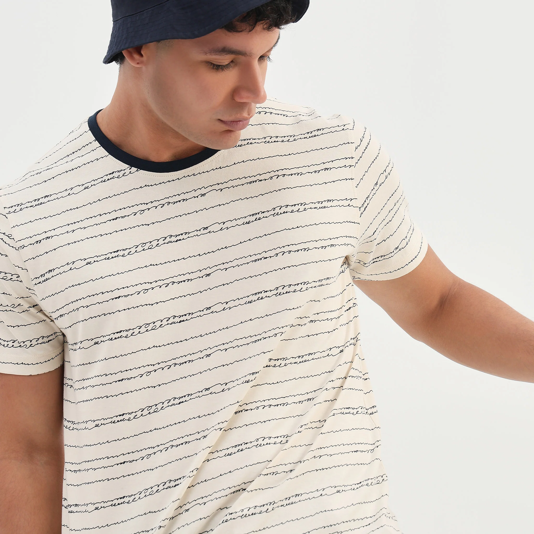 Cotton Crew Neck Graphitee - Image 4